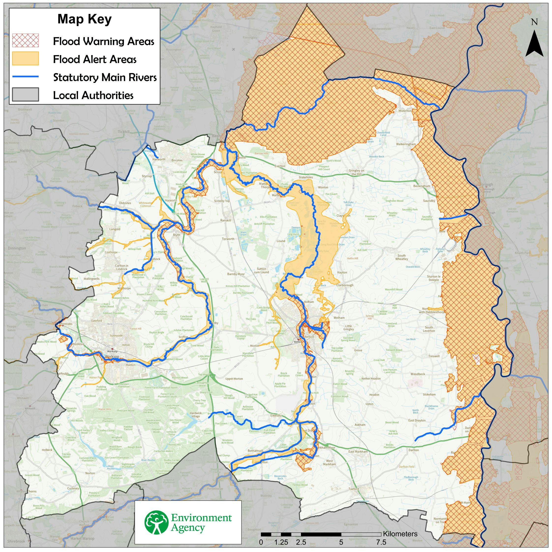 Bassetlaw Flood Map