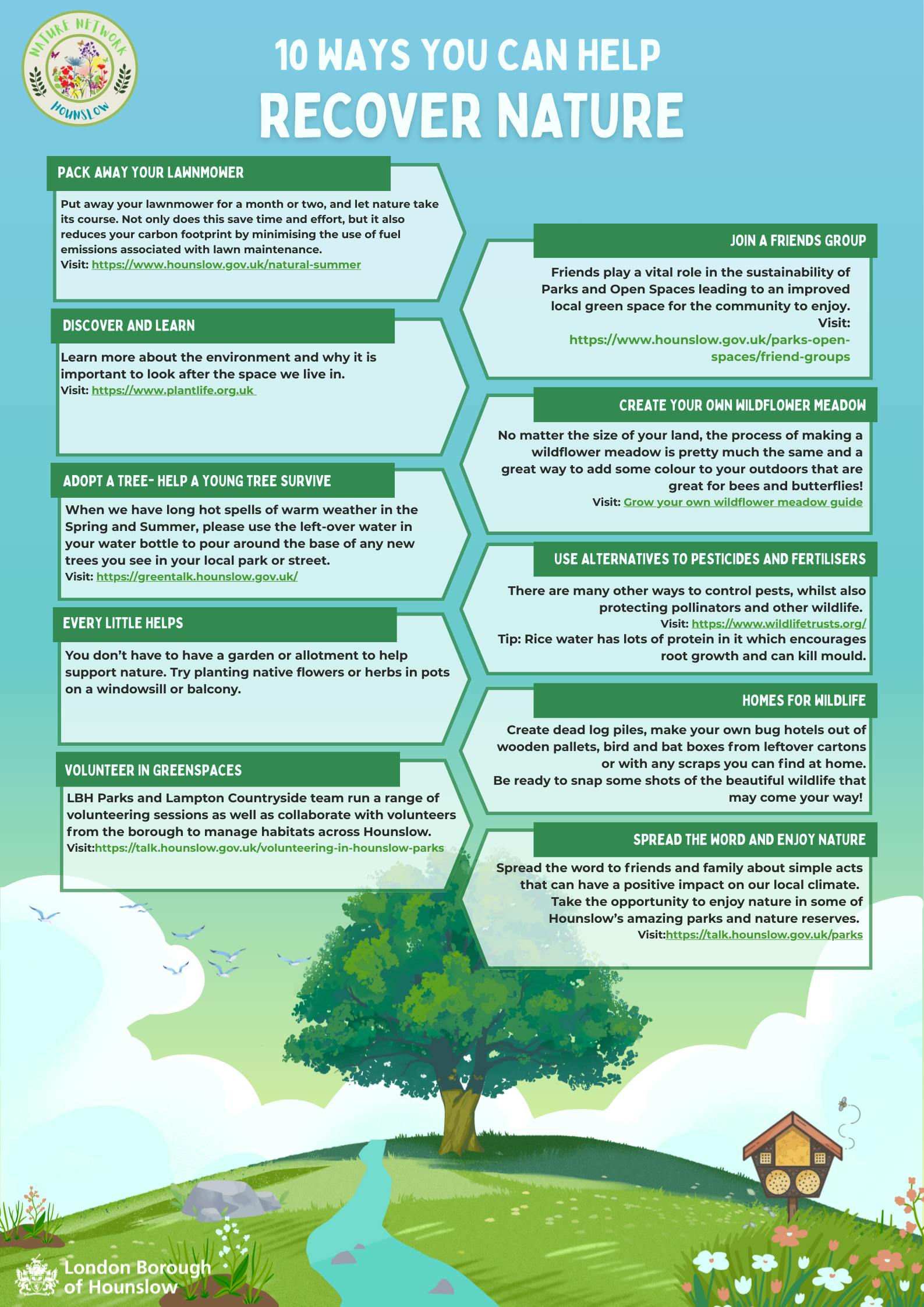 10 Ways You Can Help Recover Nature 