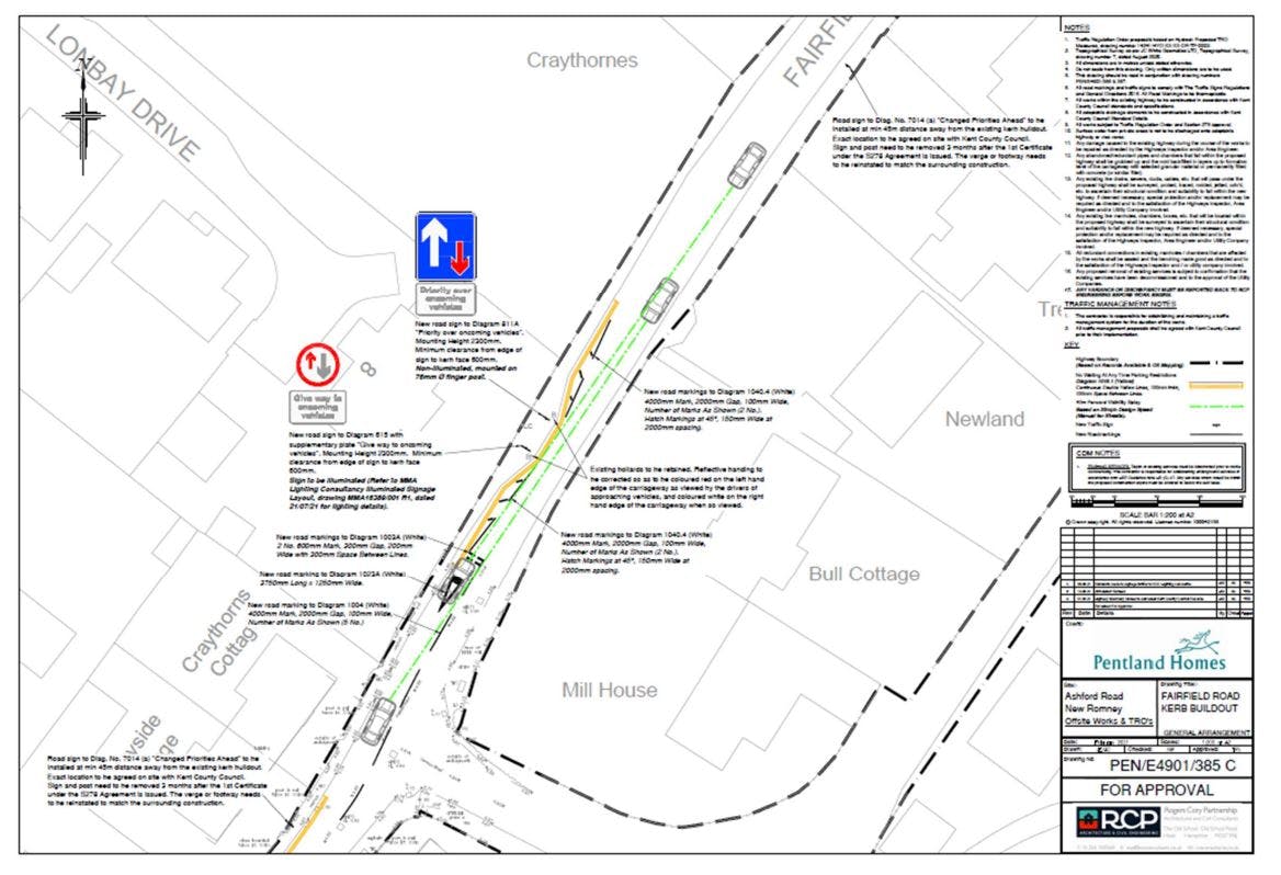 Scheme plan - Fairfield Road