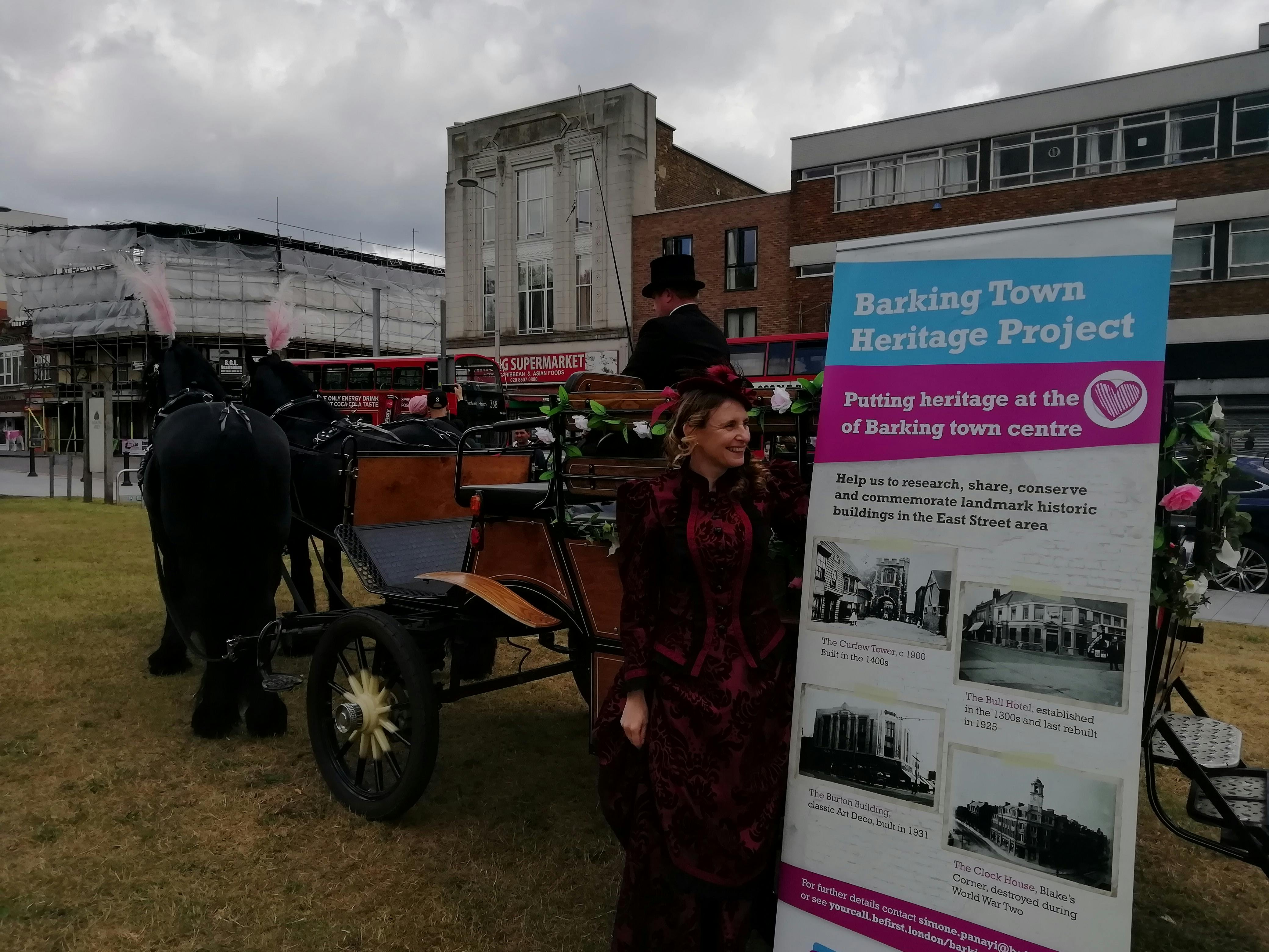 Barking Folk Festival with heritage horse and carriage