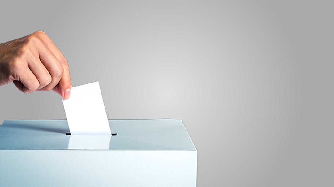 Ballot box for voting