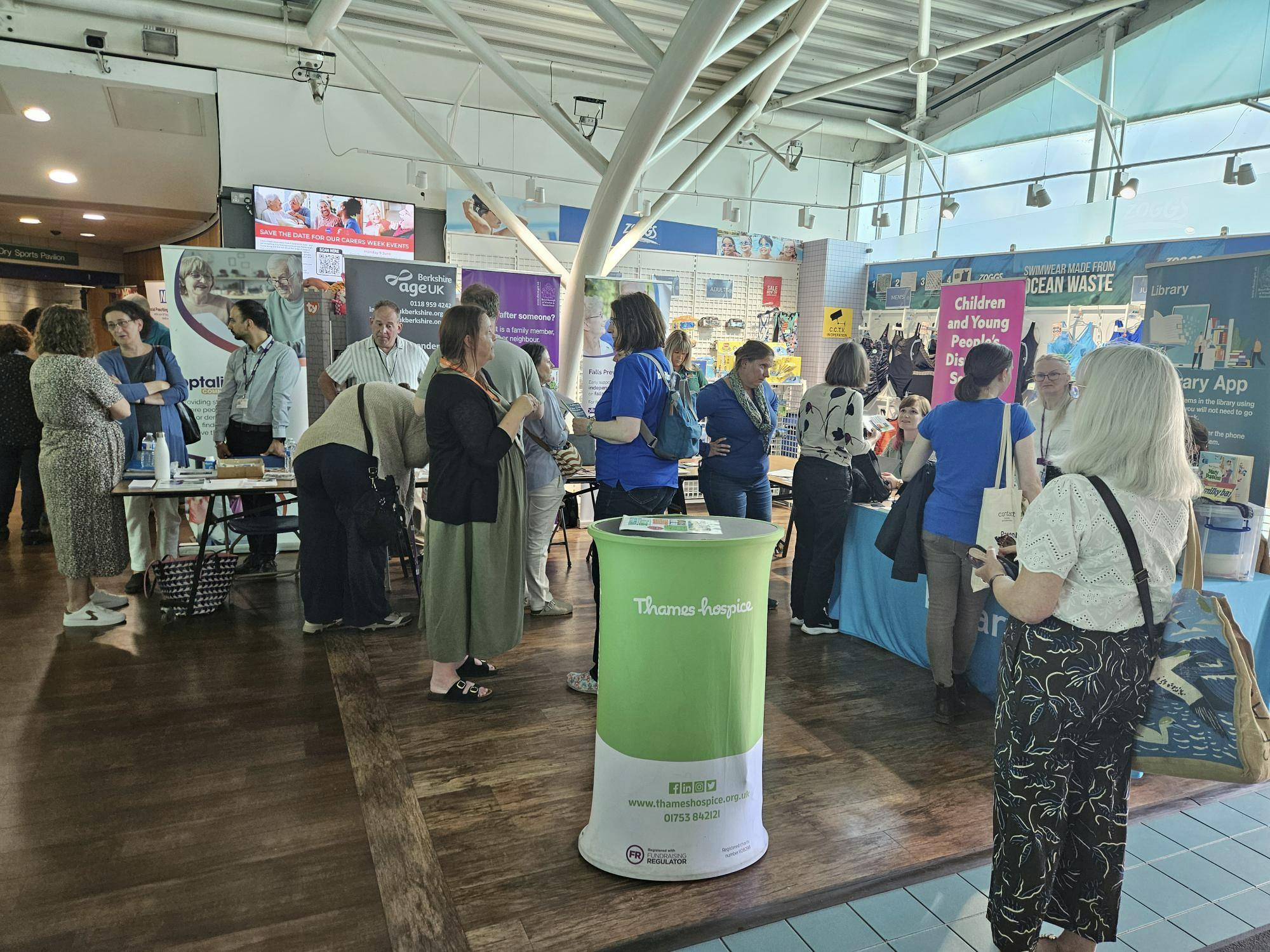 Wednesday 11th June: Windsor Leisure hosted the Carers Expo which brought together a range of services and organisations that can help support unpaid carers.