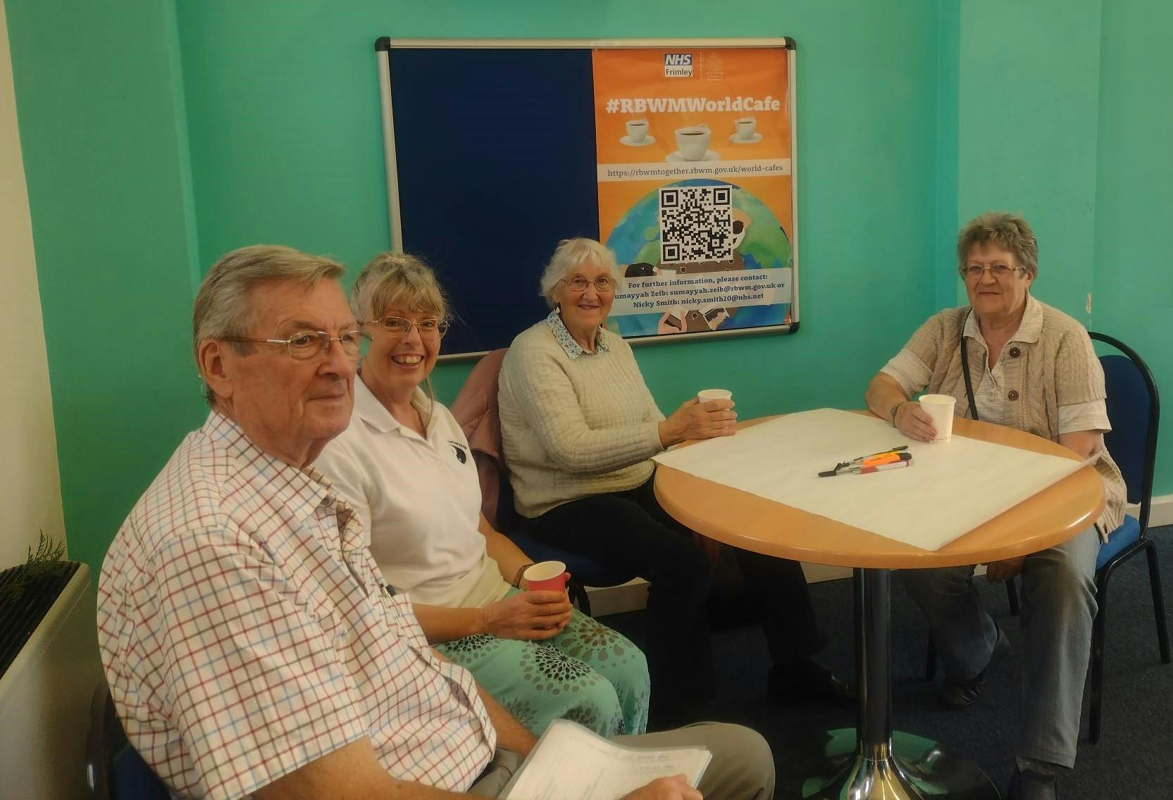 Residents at the St Marys World Cafe