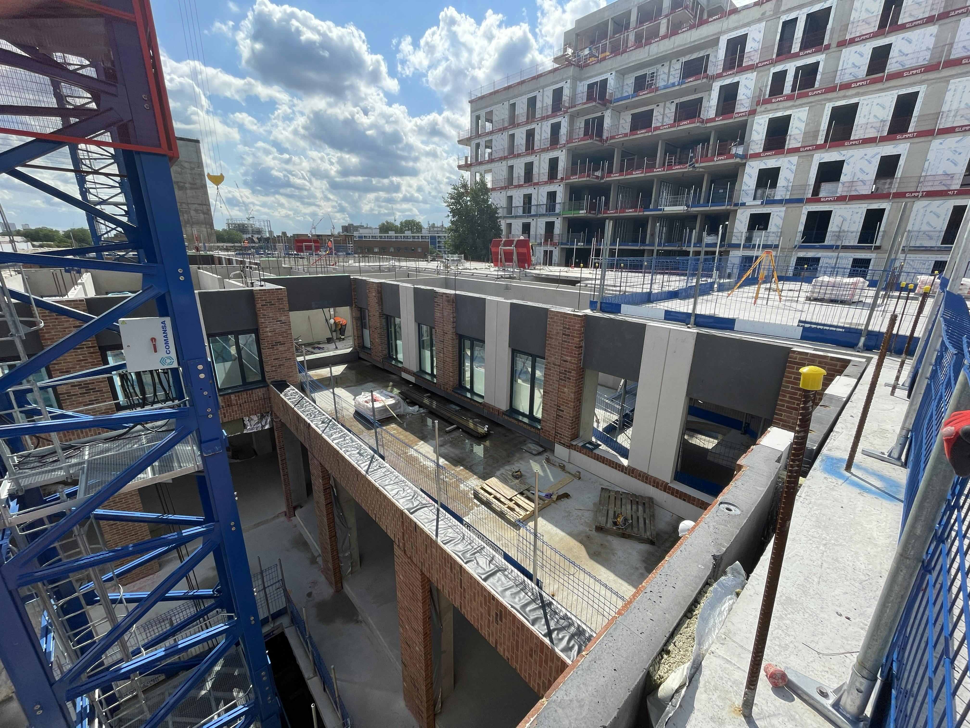 1st floor insulated panels complete to North elevation_Jul23