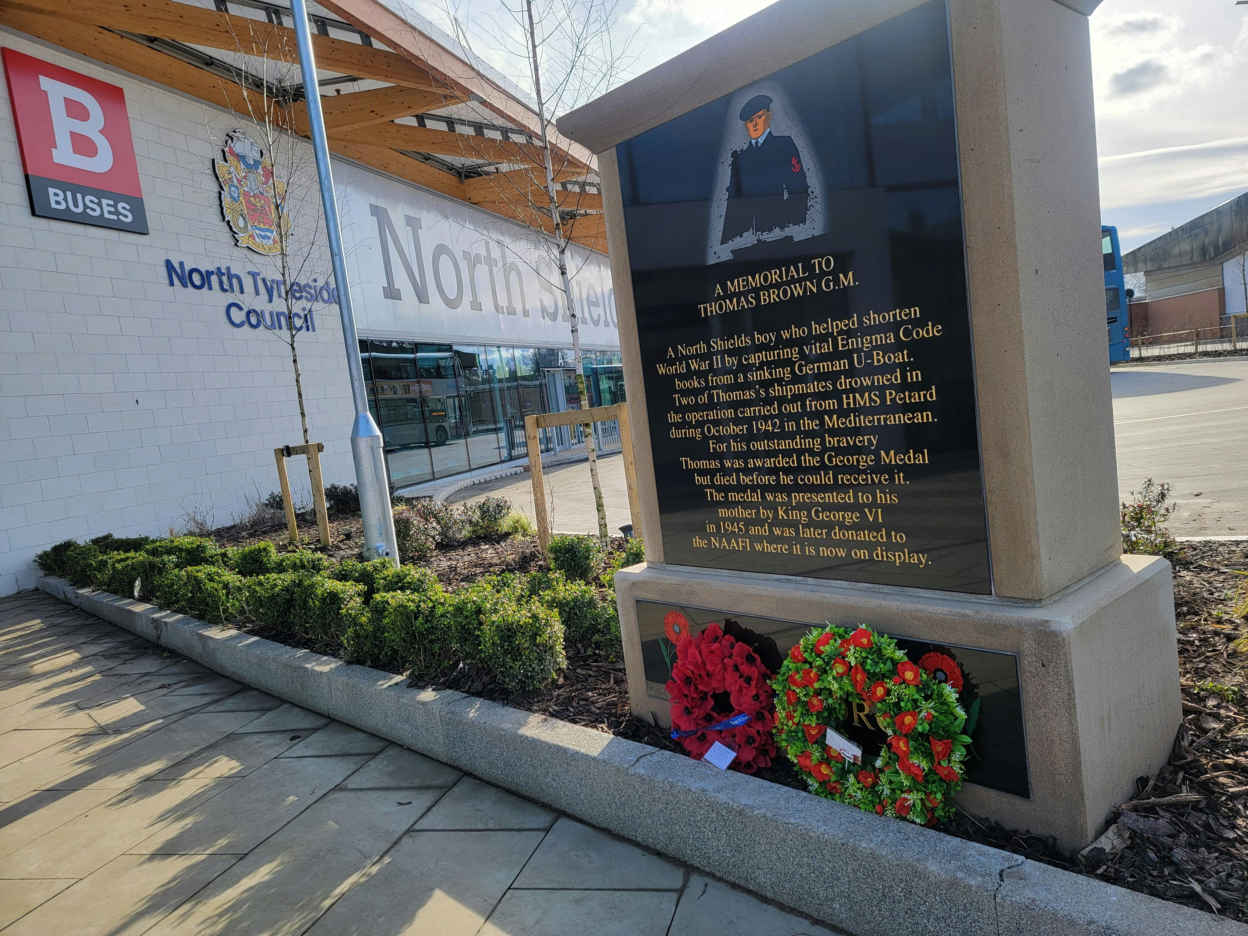 Family memorial to Thomas Brown GM