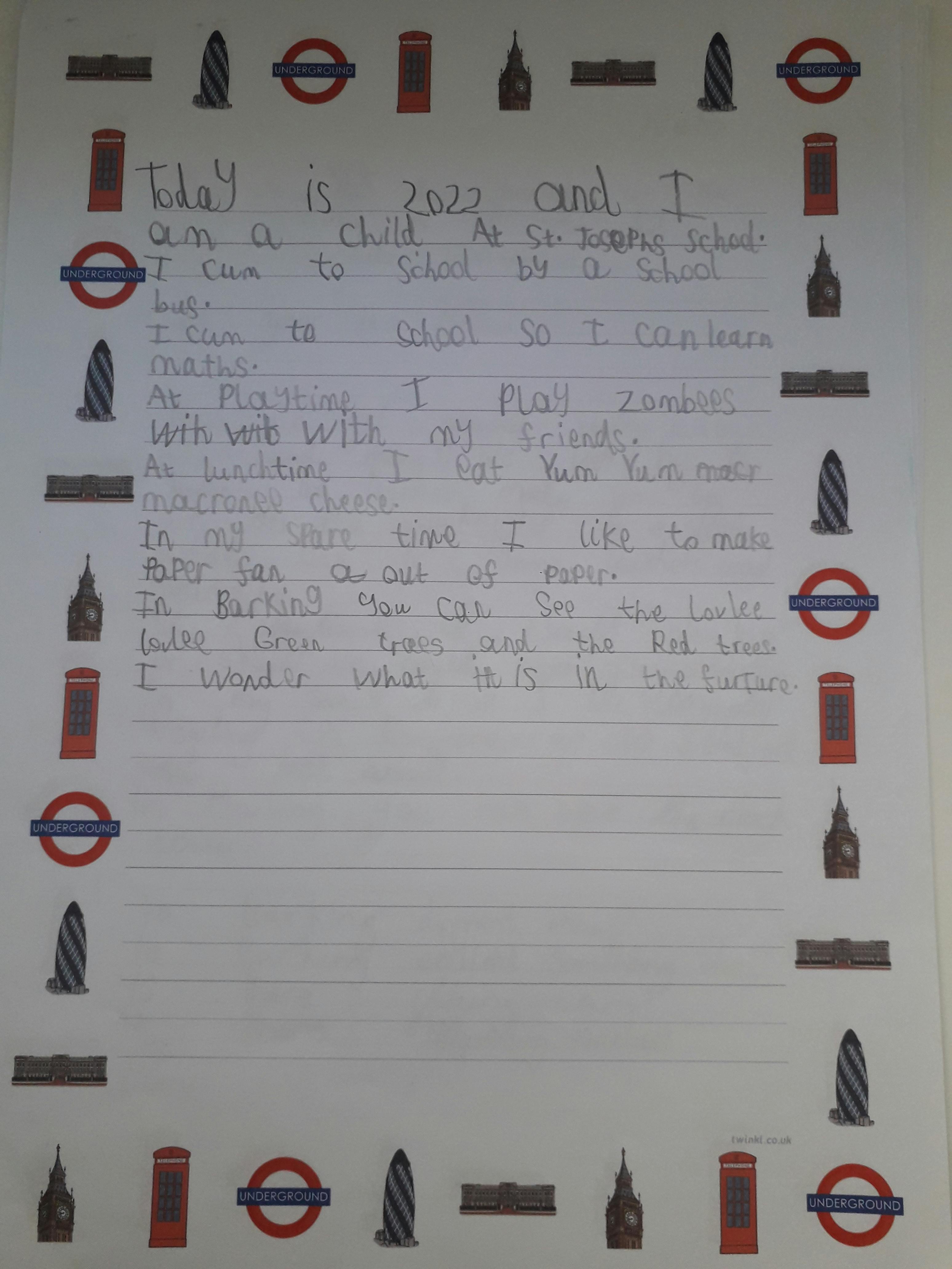 Barking Today, by Chyanne, St Joseph's Primary School