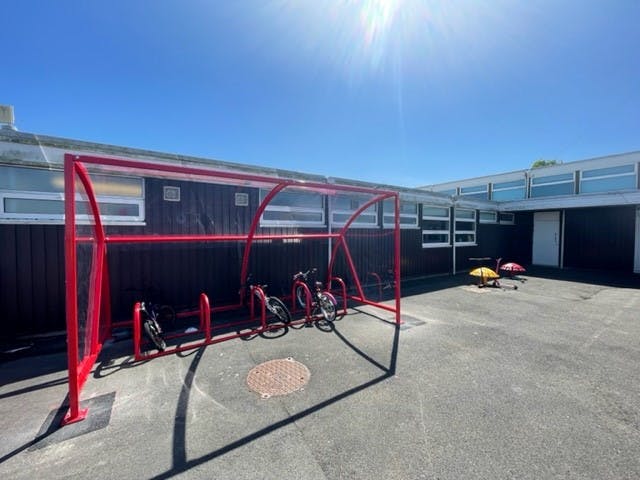 Cycle shelter installed at St Athan Primary