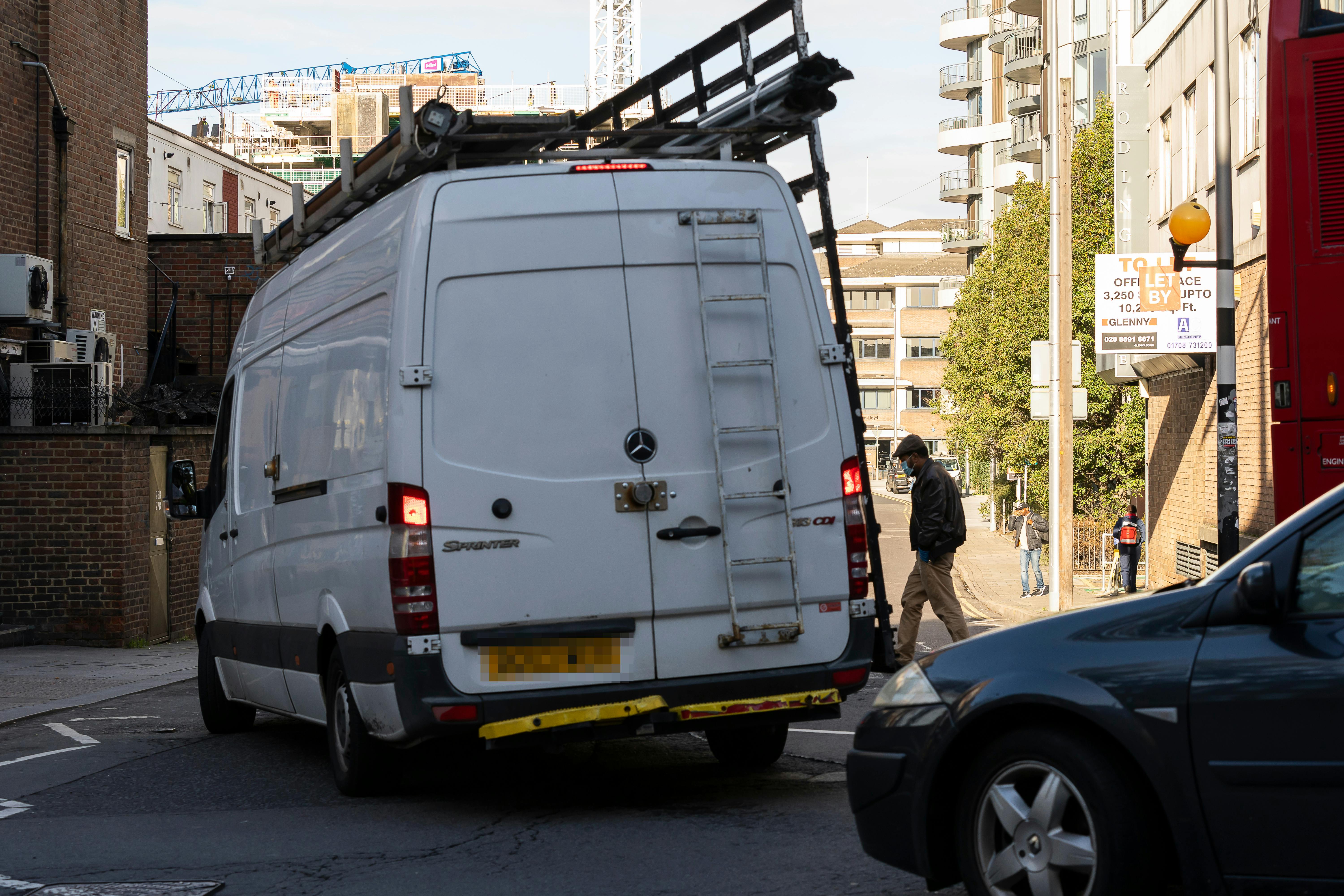 Unauthorised traffic makes the zebra crossing hard to use