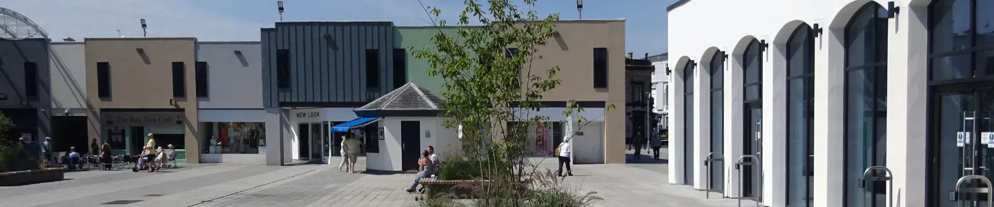 Photo of newly renovated Market Quarter in Newton Abbot
