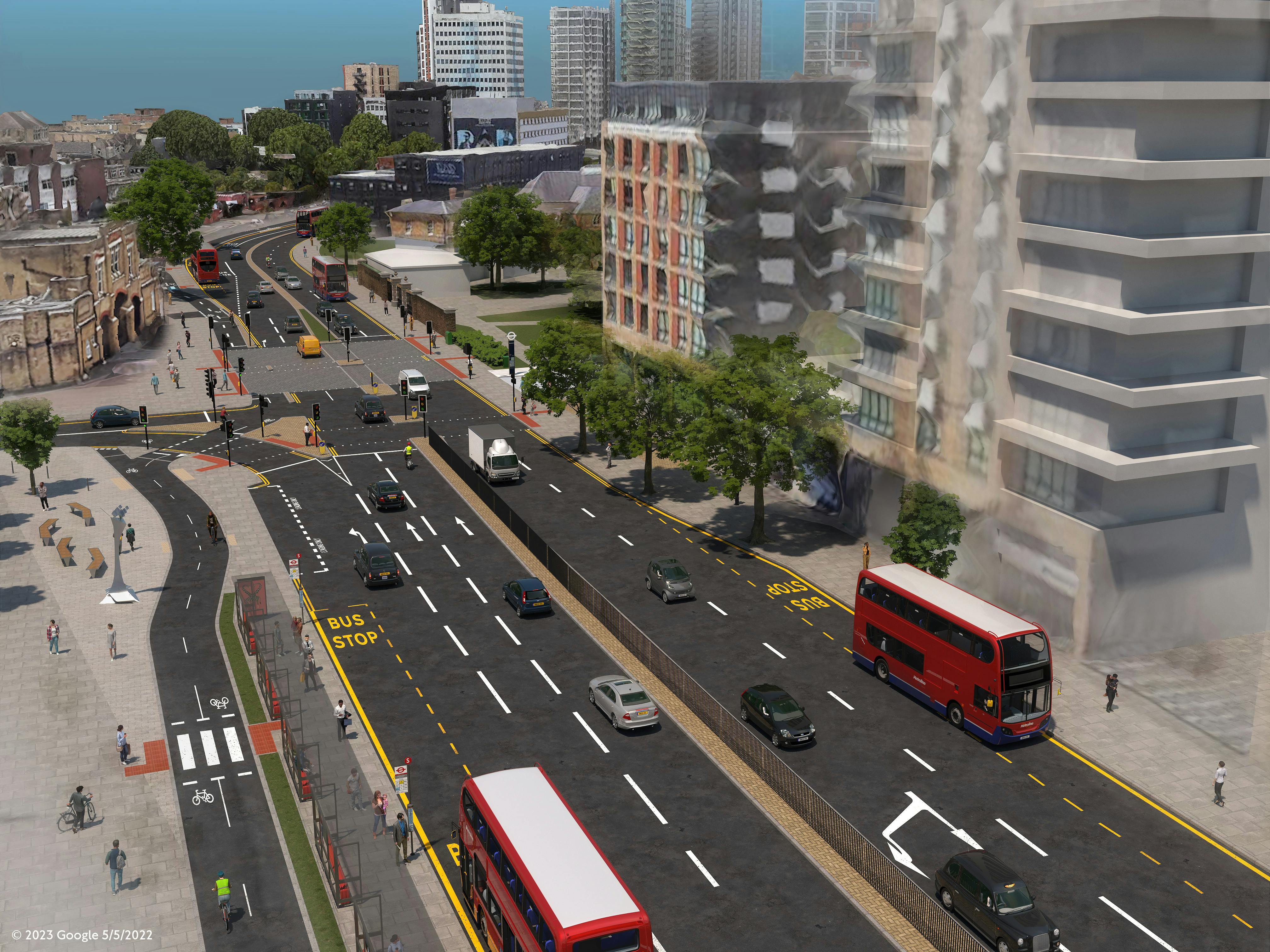 Junction at A206/ Woolwich New Road