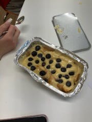 Blueberry & lemon Croissant bake 