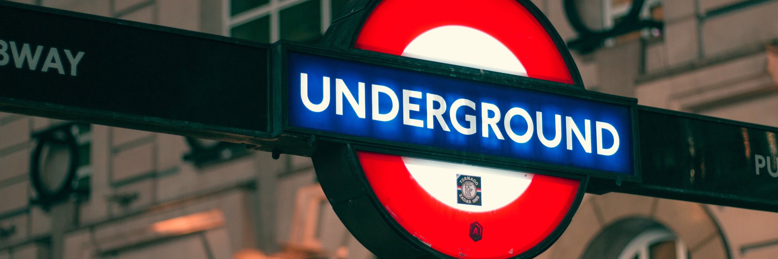 London Underground sign saying Underground