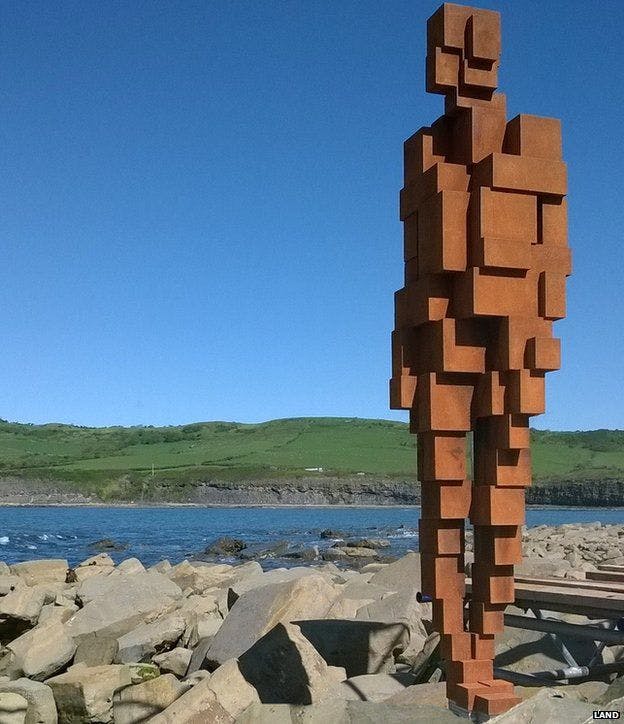 Antony Gormley at Kimmeridge