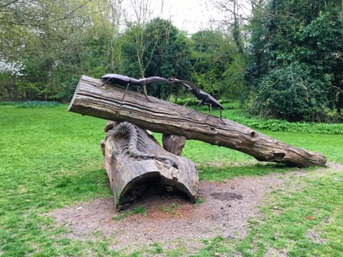 Art Sculpture Trail - featuring wildlife-inspired sculptures made from recycled materials.