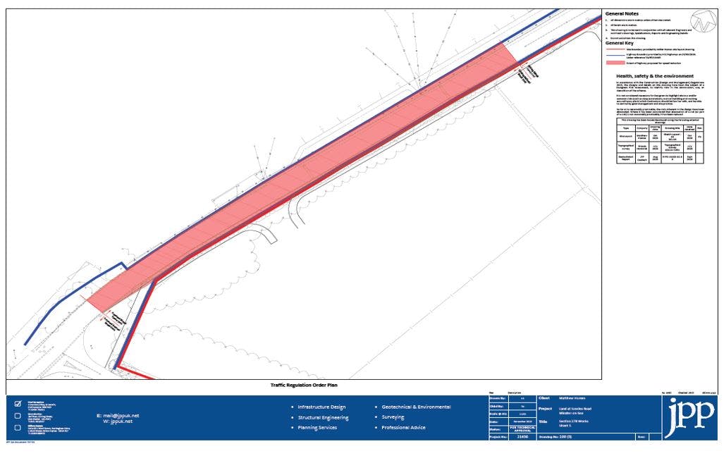 Site plan showing Scocles Road, Minster-on-Sea