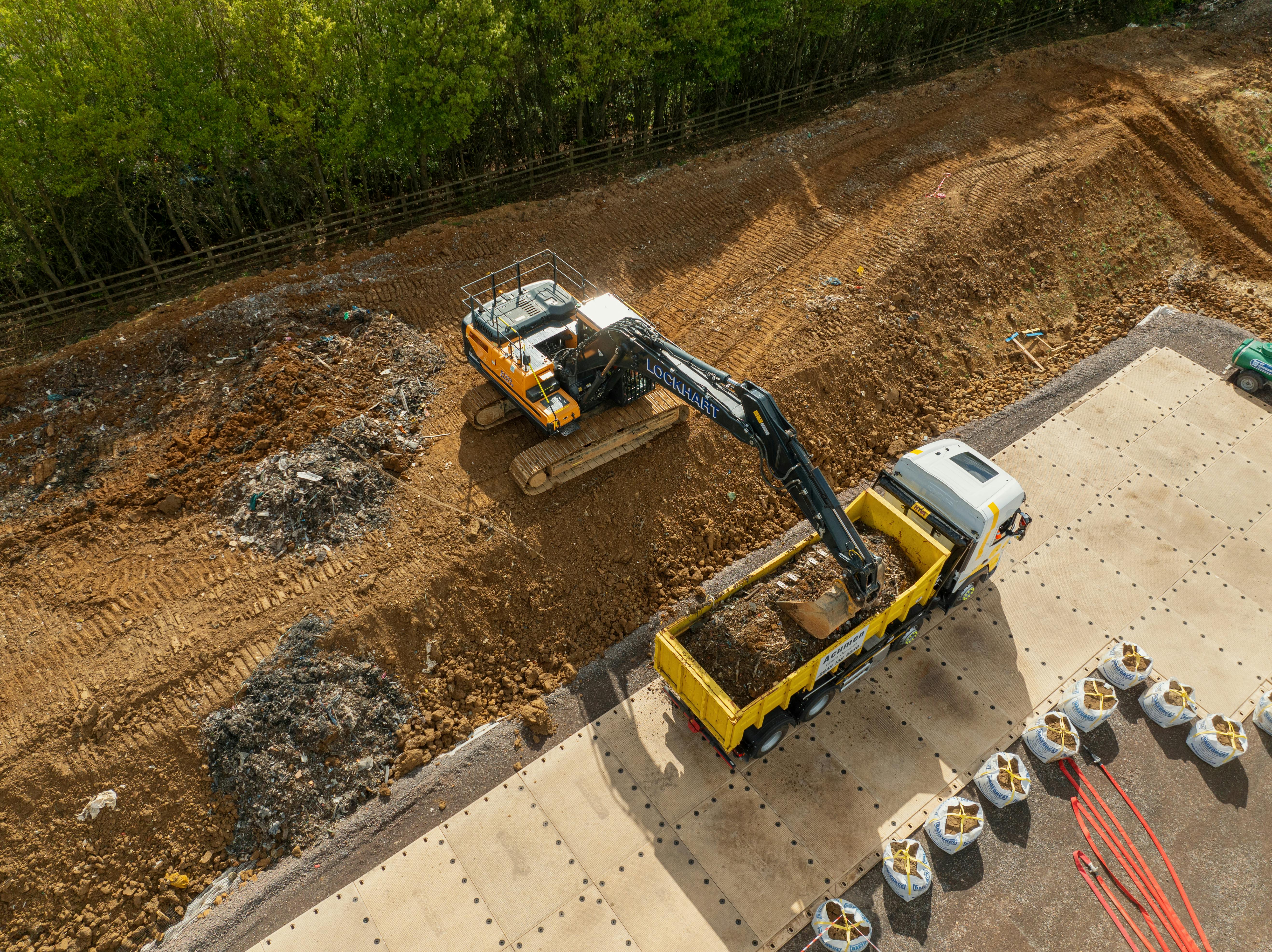 First lorry load of waste being removed 13 April 2026.