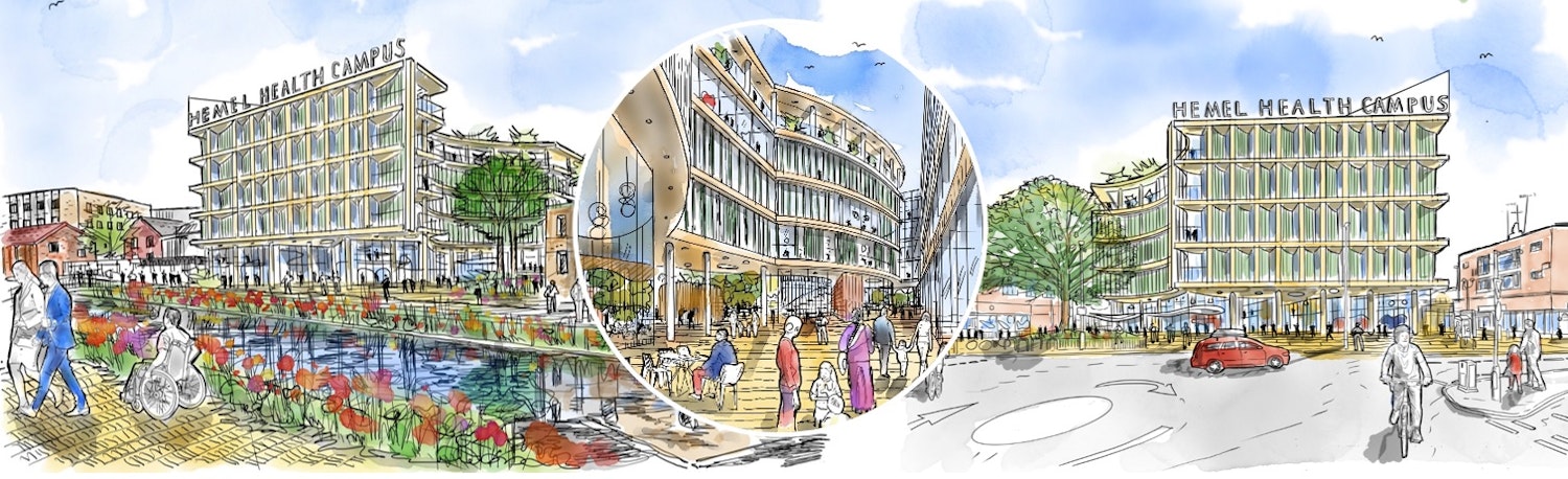 Hemel Health Campus illustrative drawings