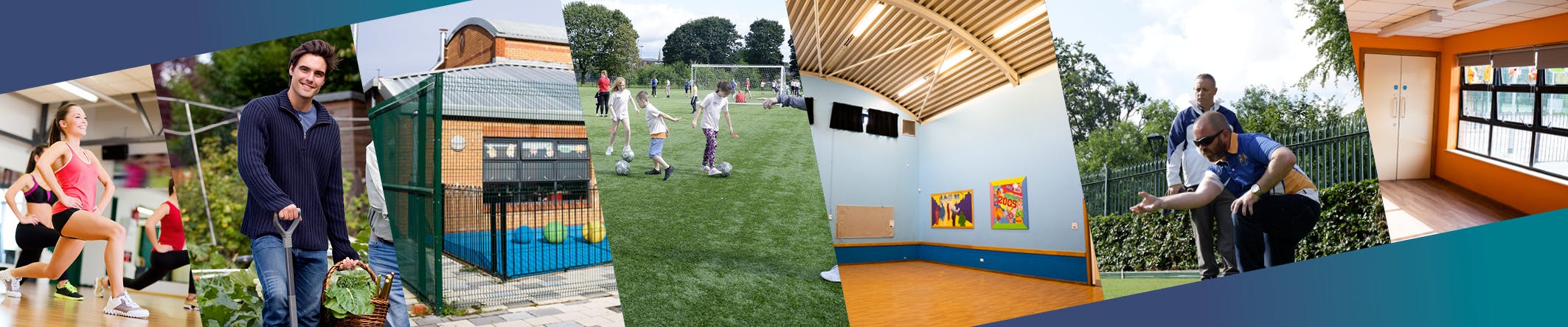 Photos of people using our different community centres