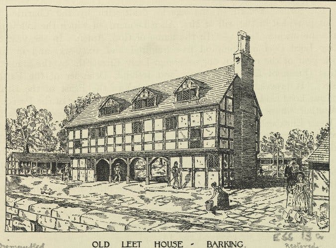 Leet House sketch, from LBBD Archives