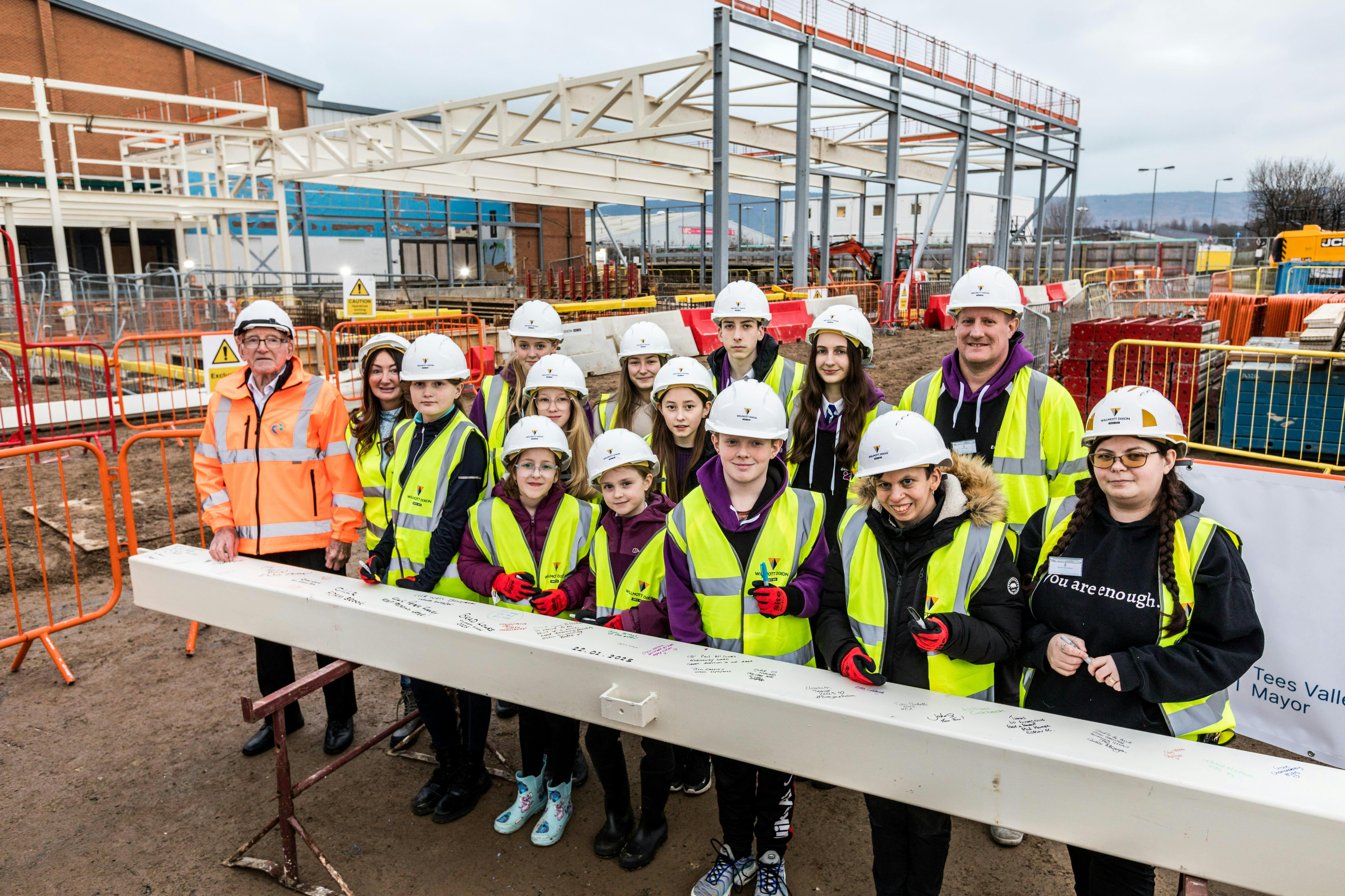 Eston Pool - Steel Beam Signing (22.1.25)