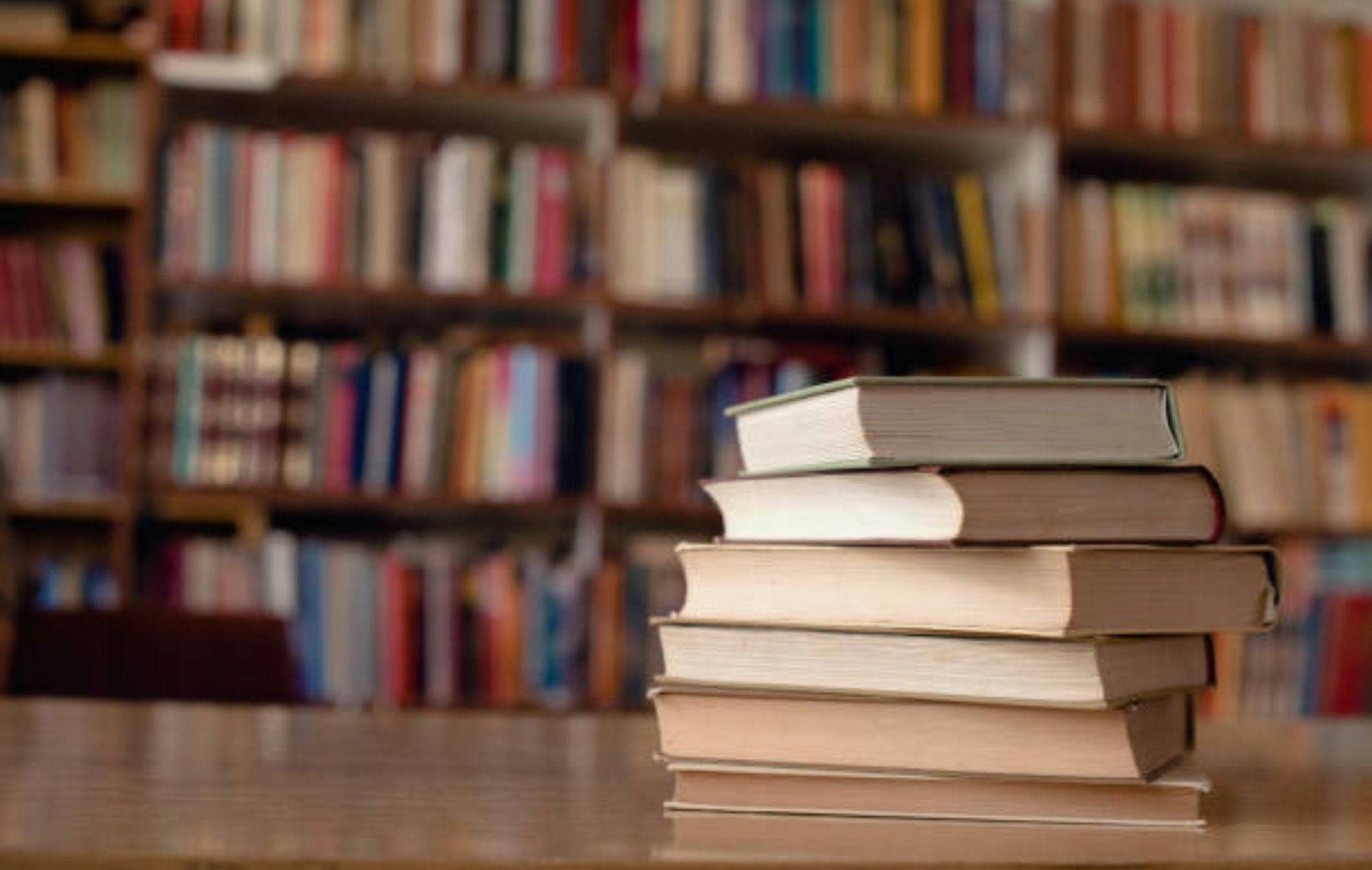 Photo of library books