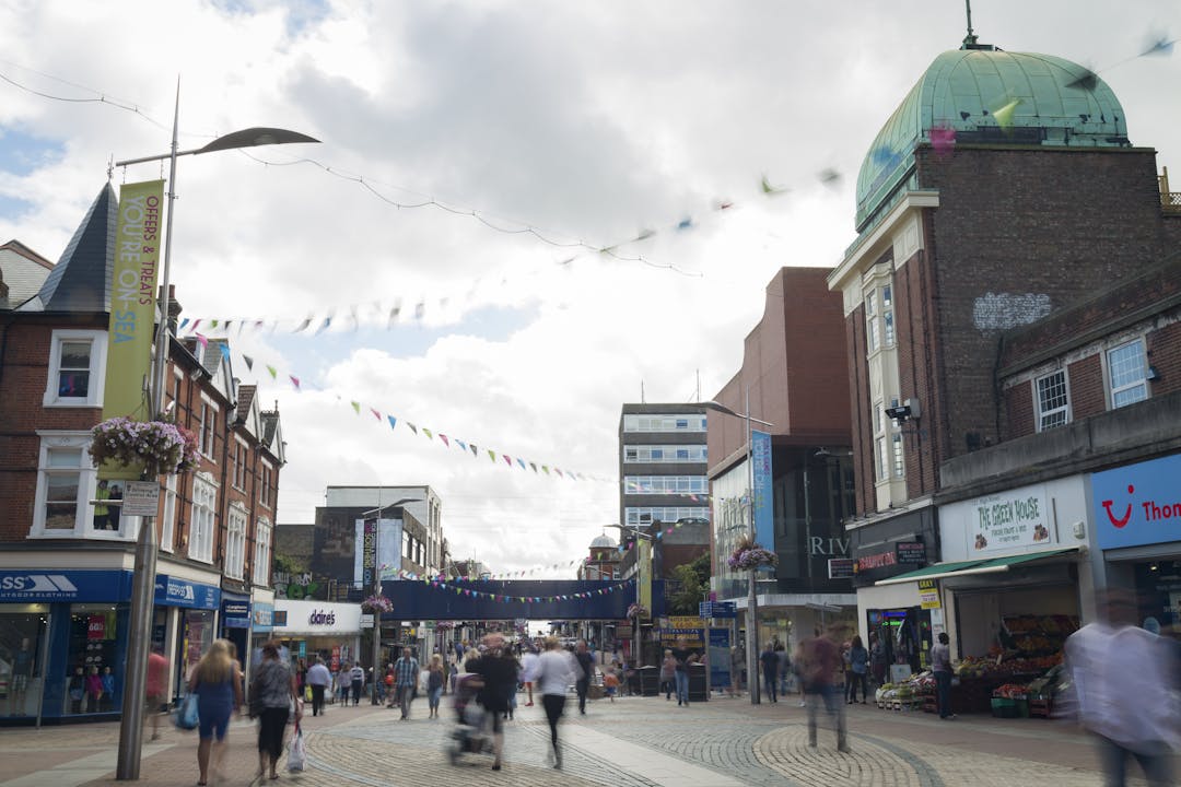 Southend High Street looking towards the seafront