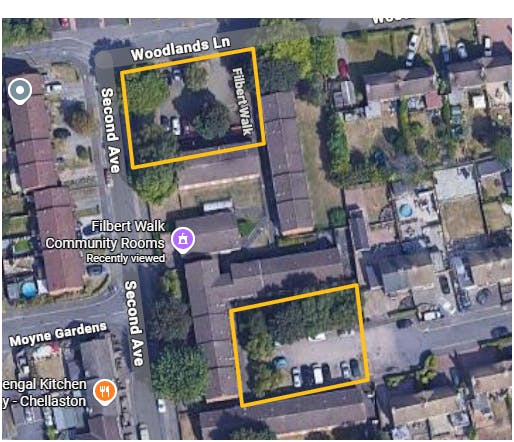 Filbert walk Car park & Aston close Car Park