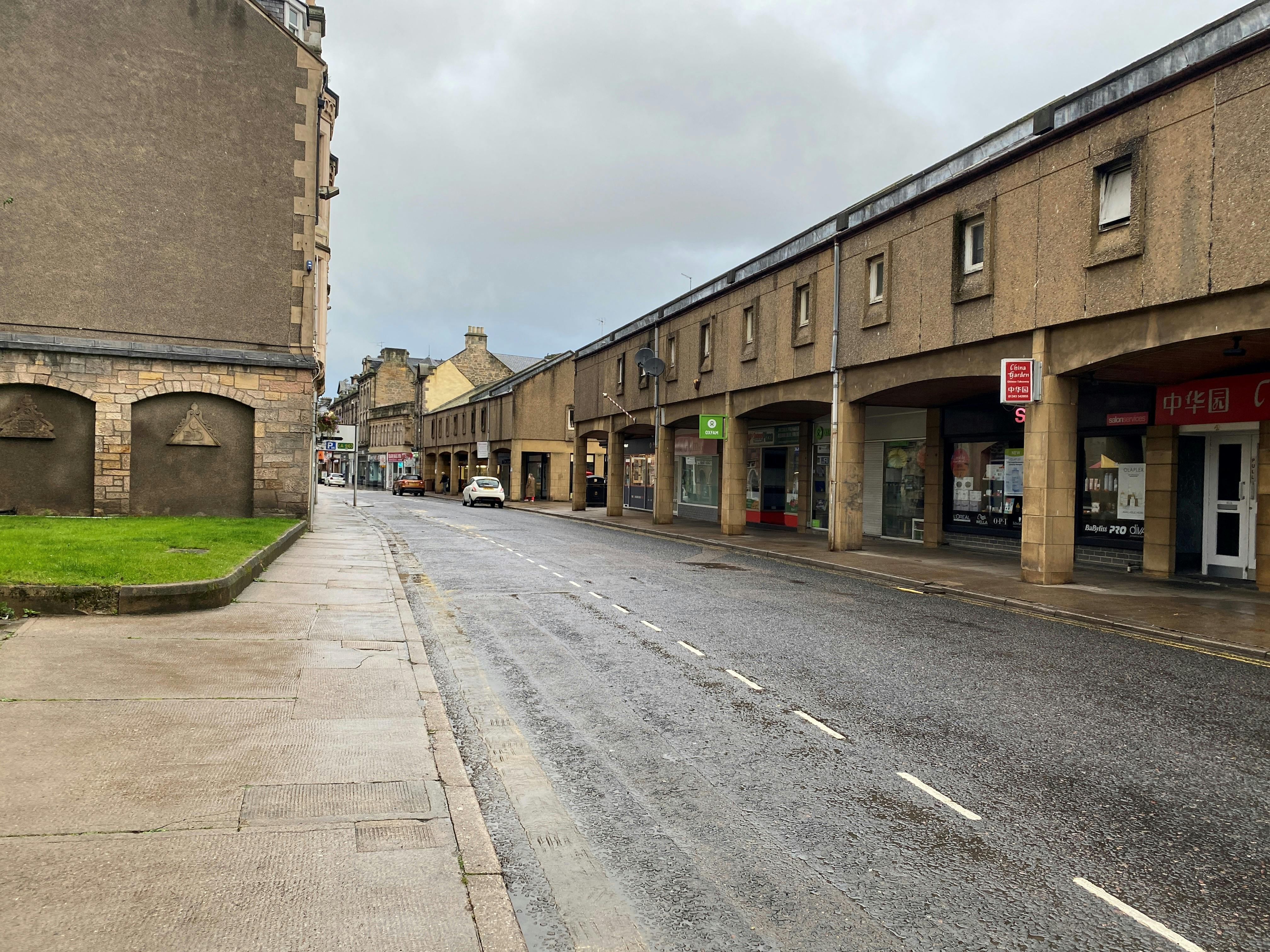 Elgin High Street - widening and new taxi rank.jpg