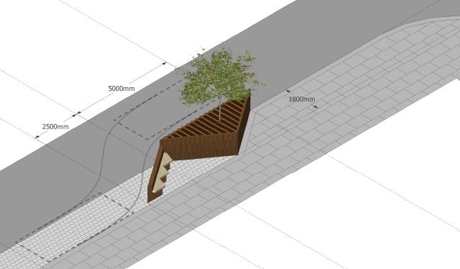 Planters could offer seating to visitors