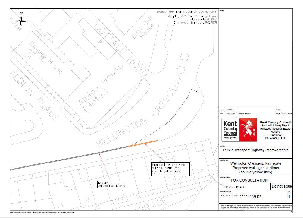 Scheme plan - Wellington Crescent