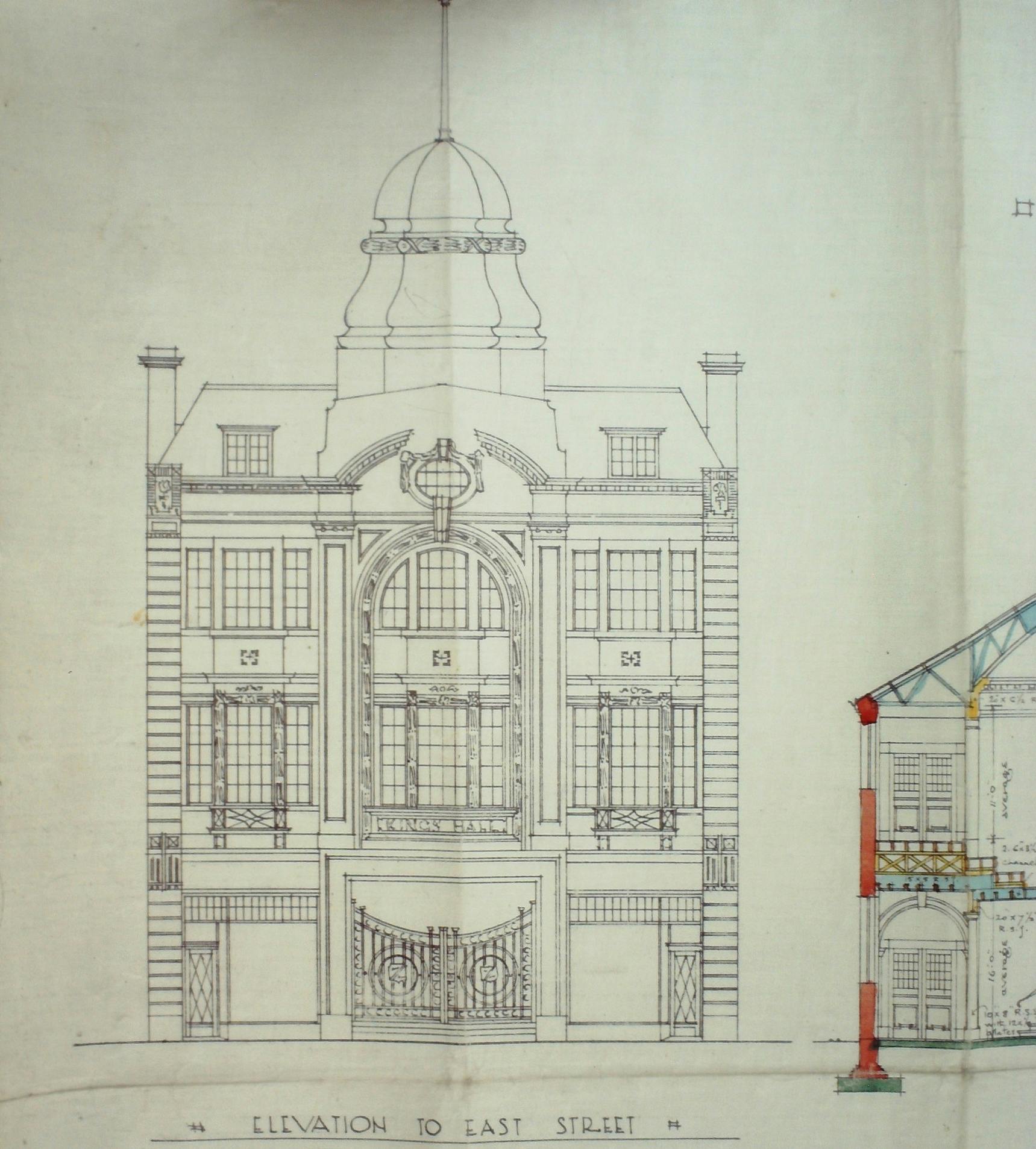 Central Hall East Street Barking 28 Dec 1925 Front Elevation.jpg