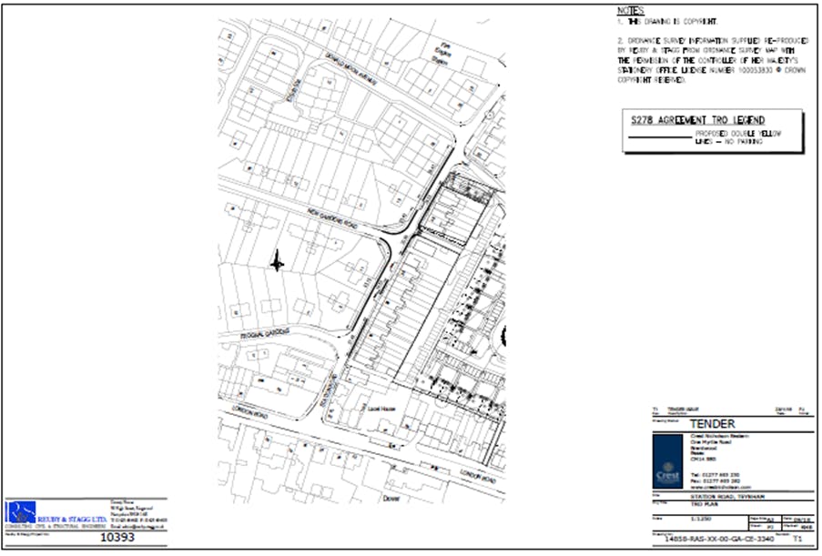 Site Plan - Station Road and New Gardens Road, Teynham