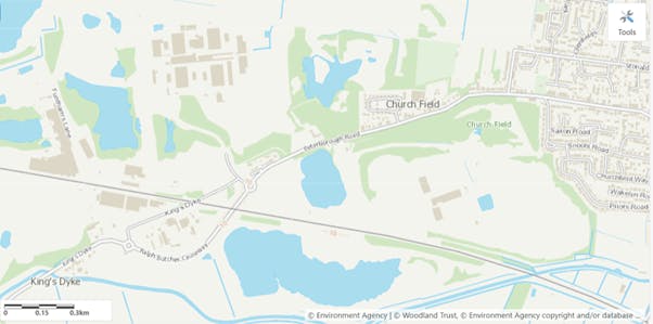 Map of local area to Whittlesey Quarry (SaxonPit)