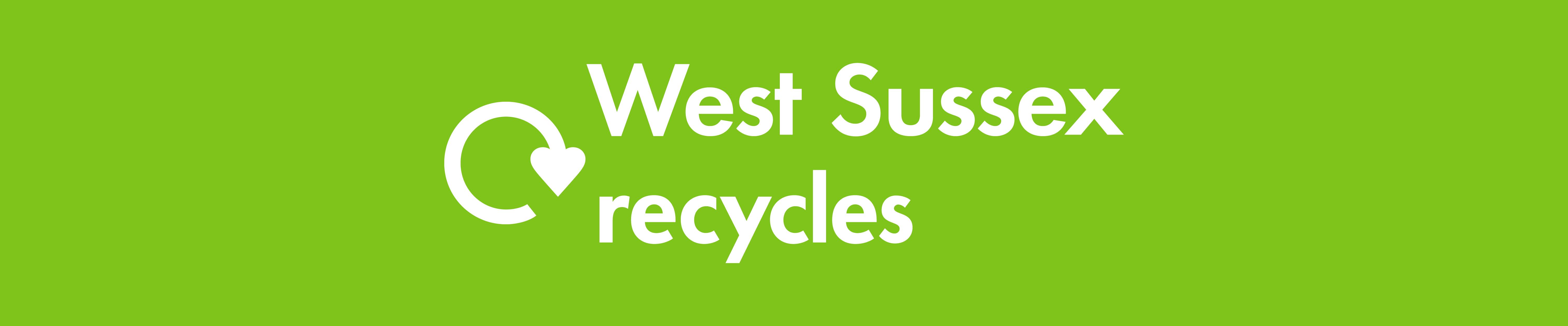 West Sussex recycles logo banner