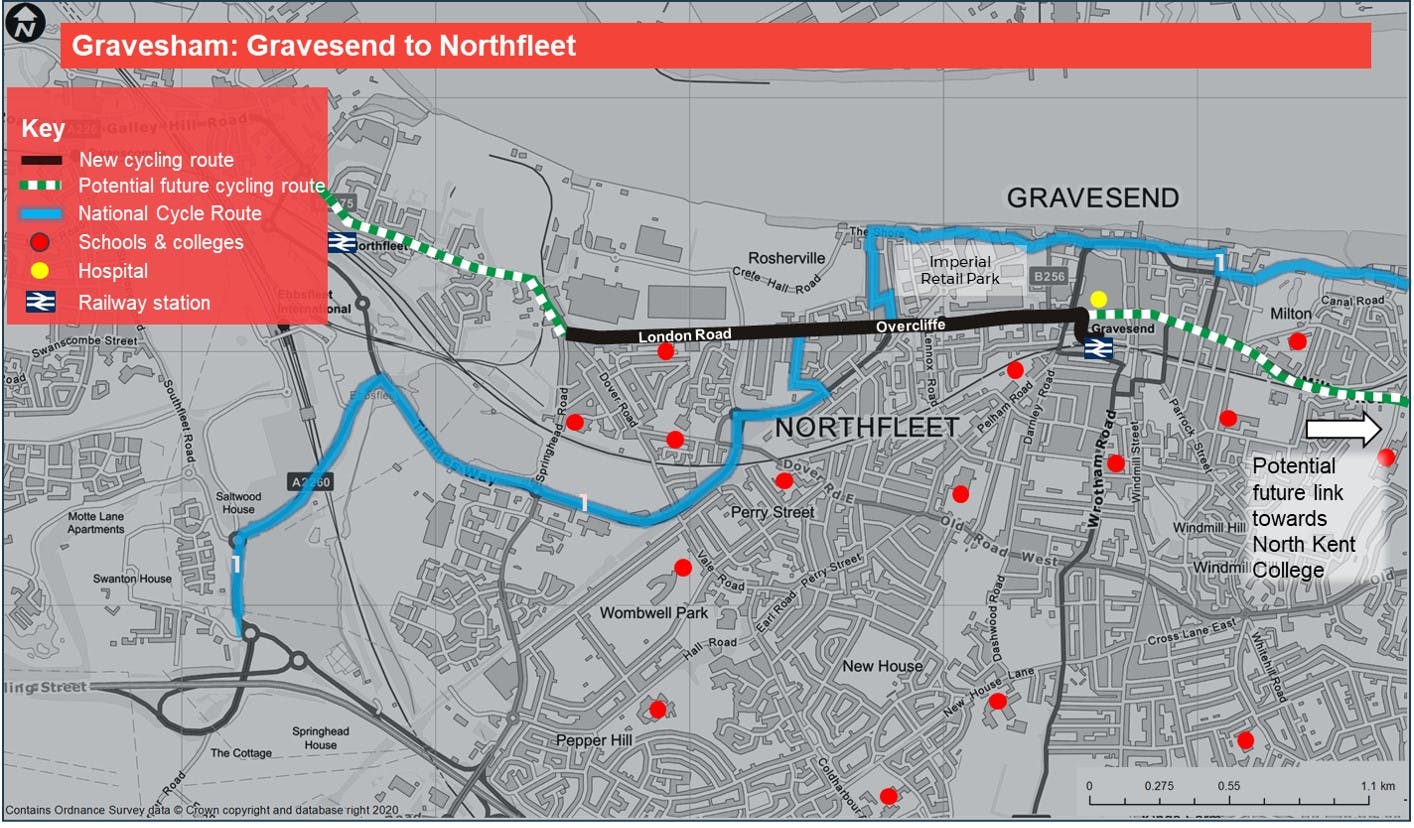 Gravesham - Gravesend to Northfleet