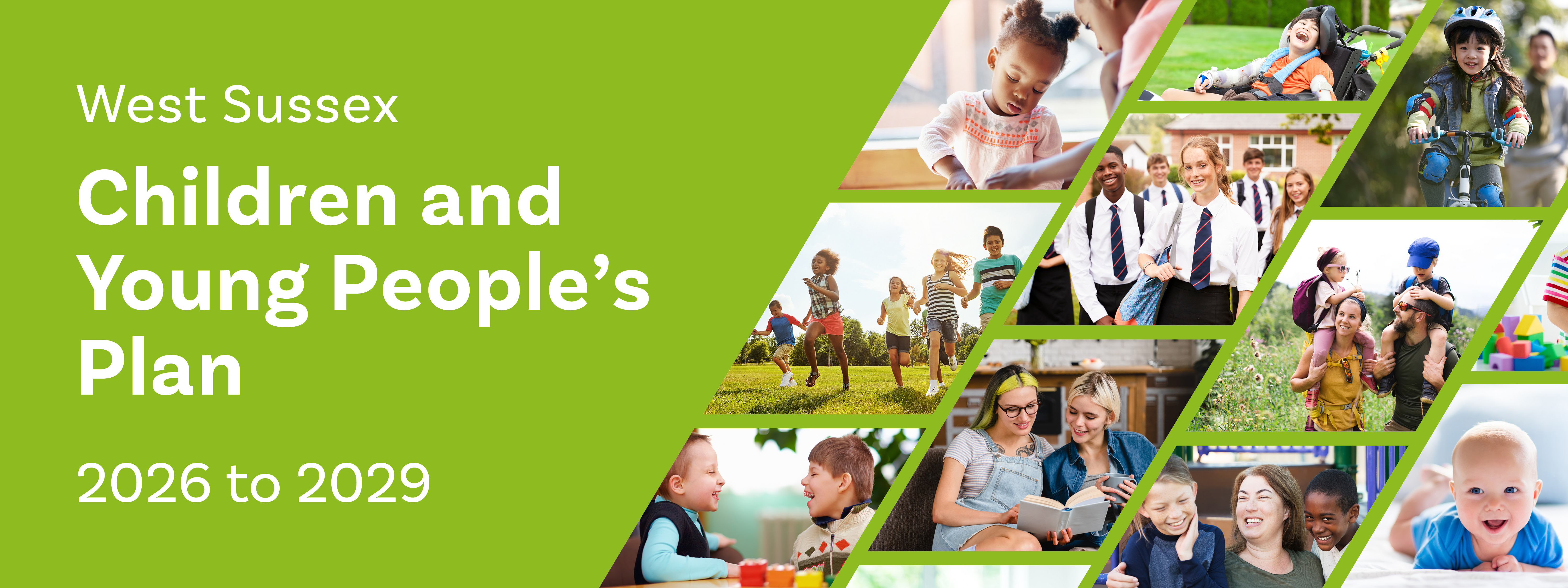 West Sussex Children and Young People's Plan 2026 to 2029: pictures of children and young people