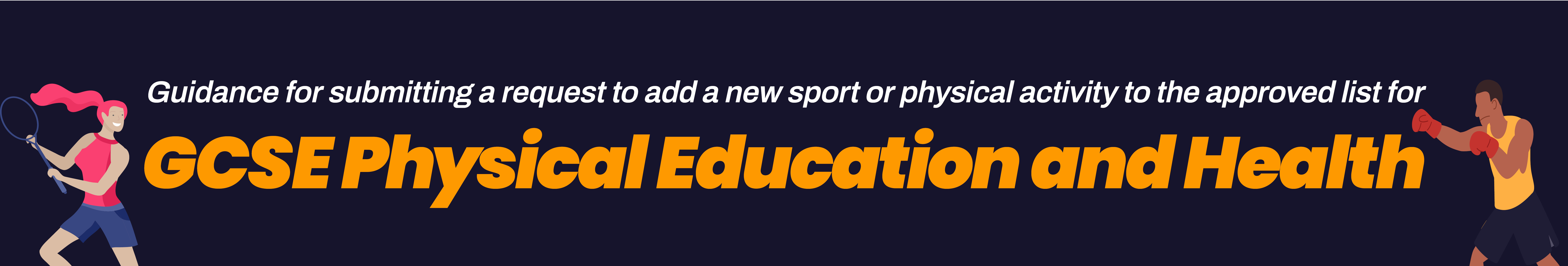 GCSE PE and Health banner