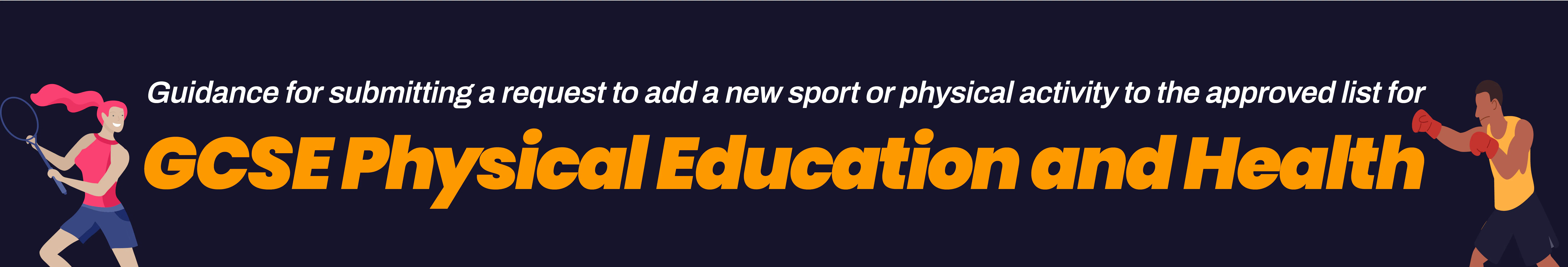 GCSE PE and Health banner
