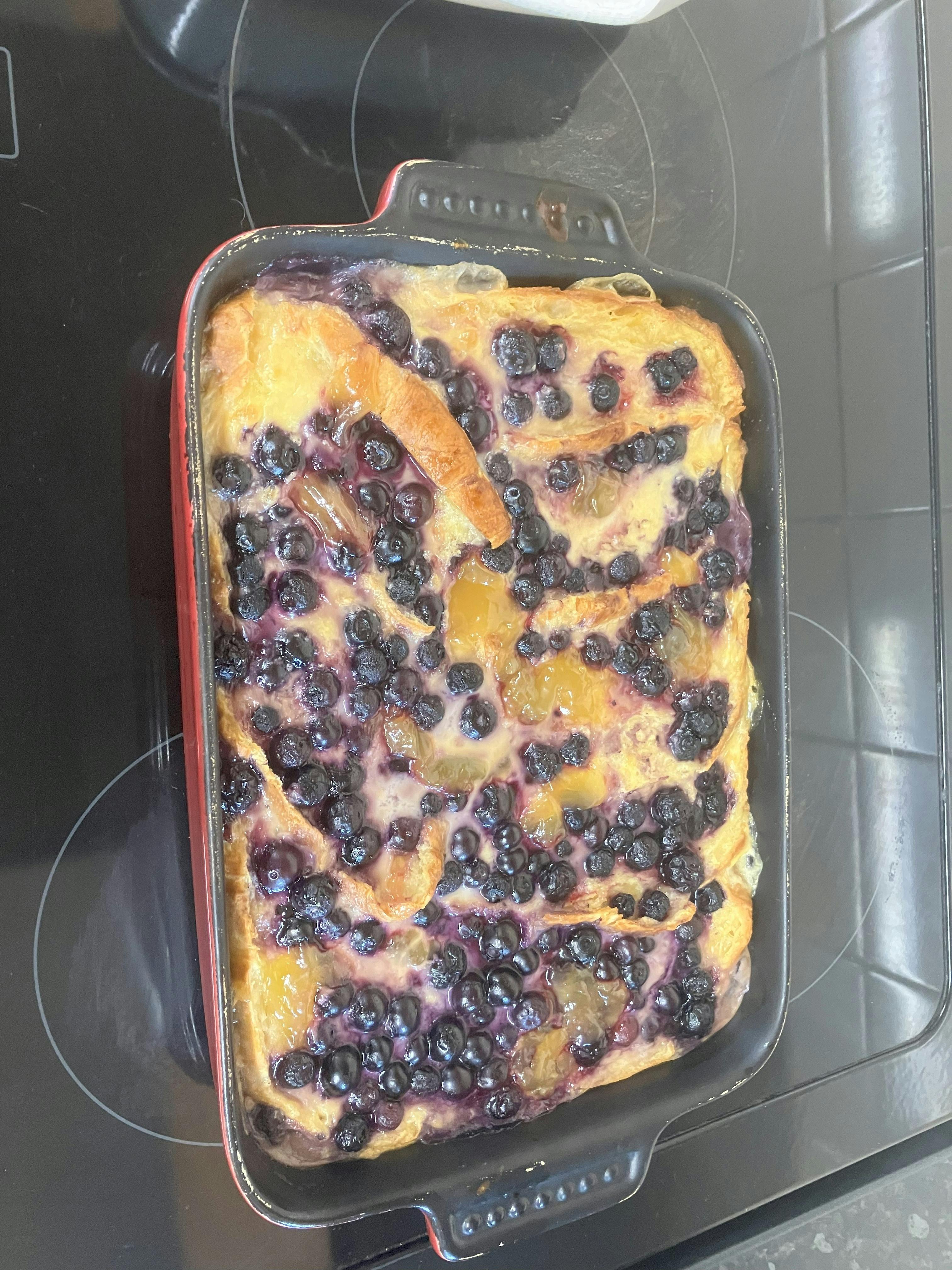 Blueberry & lemon Croissant bake 23.7.25