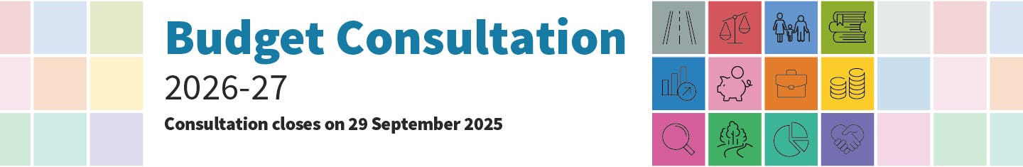 A group of people, Budget Consultation 2025-26, Have your say!