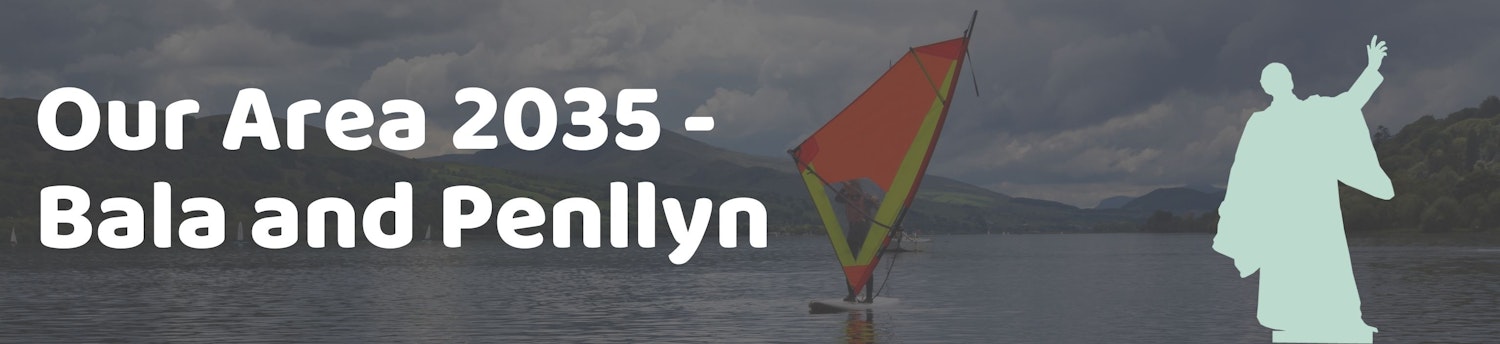 A Person windsurffing on Llŷn Tegid