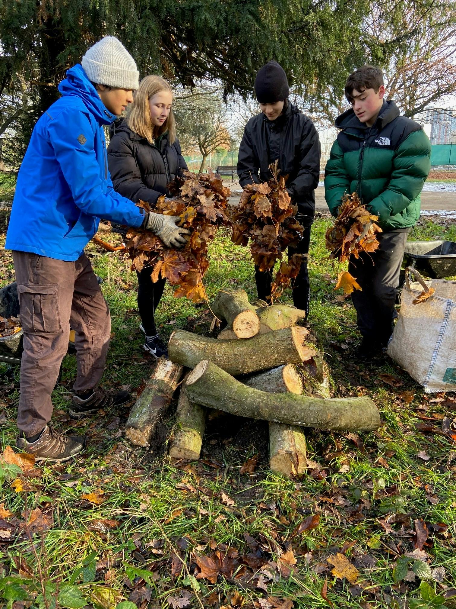 Youth vols hedgehog hibernaculum.jpg