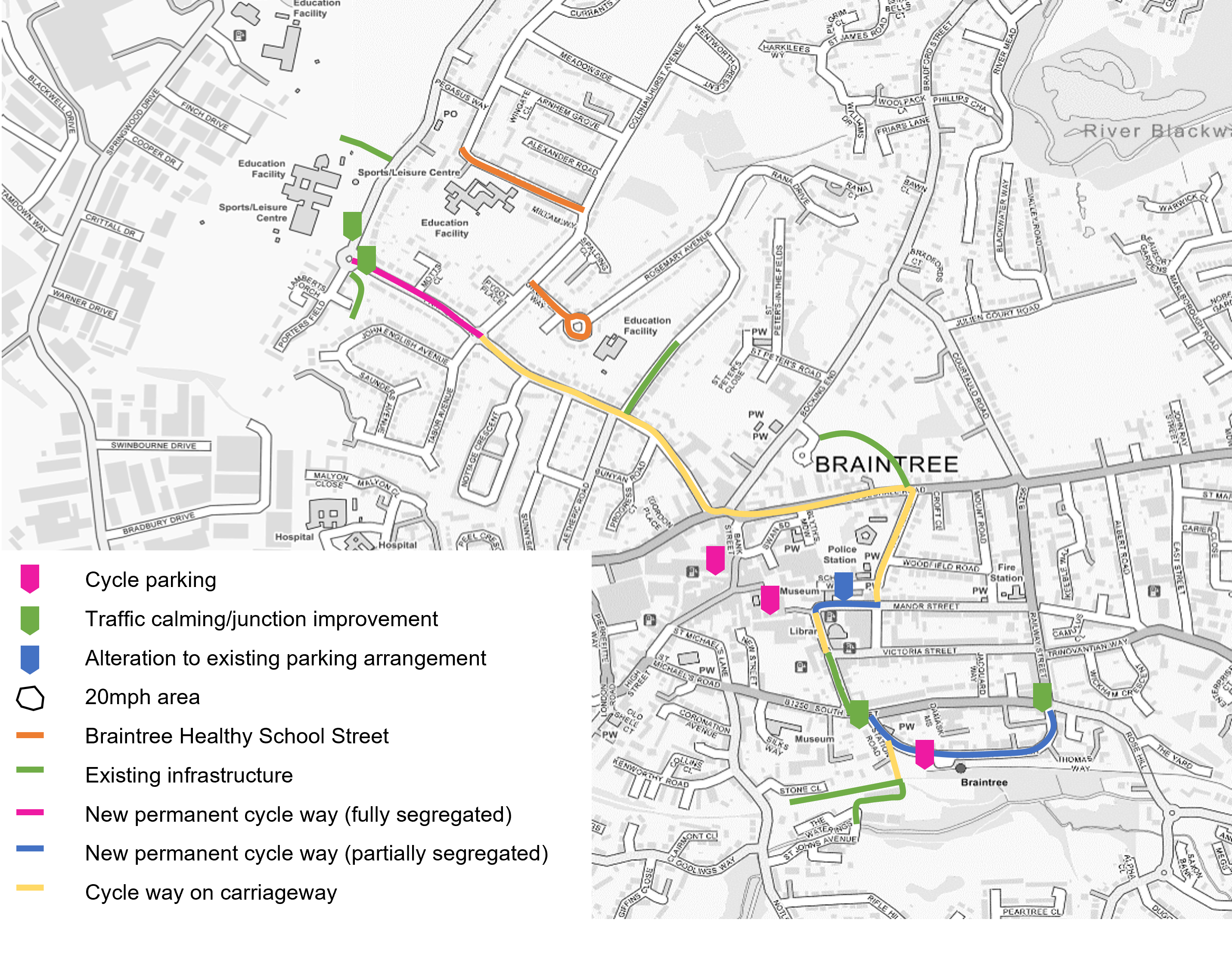 Braintree works map 