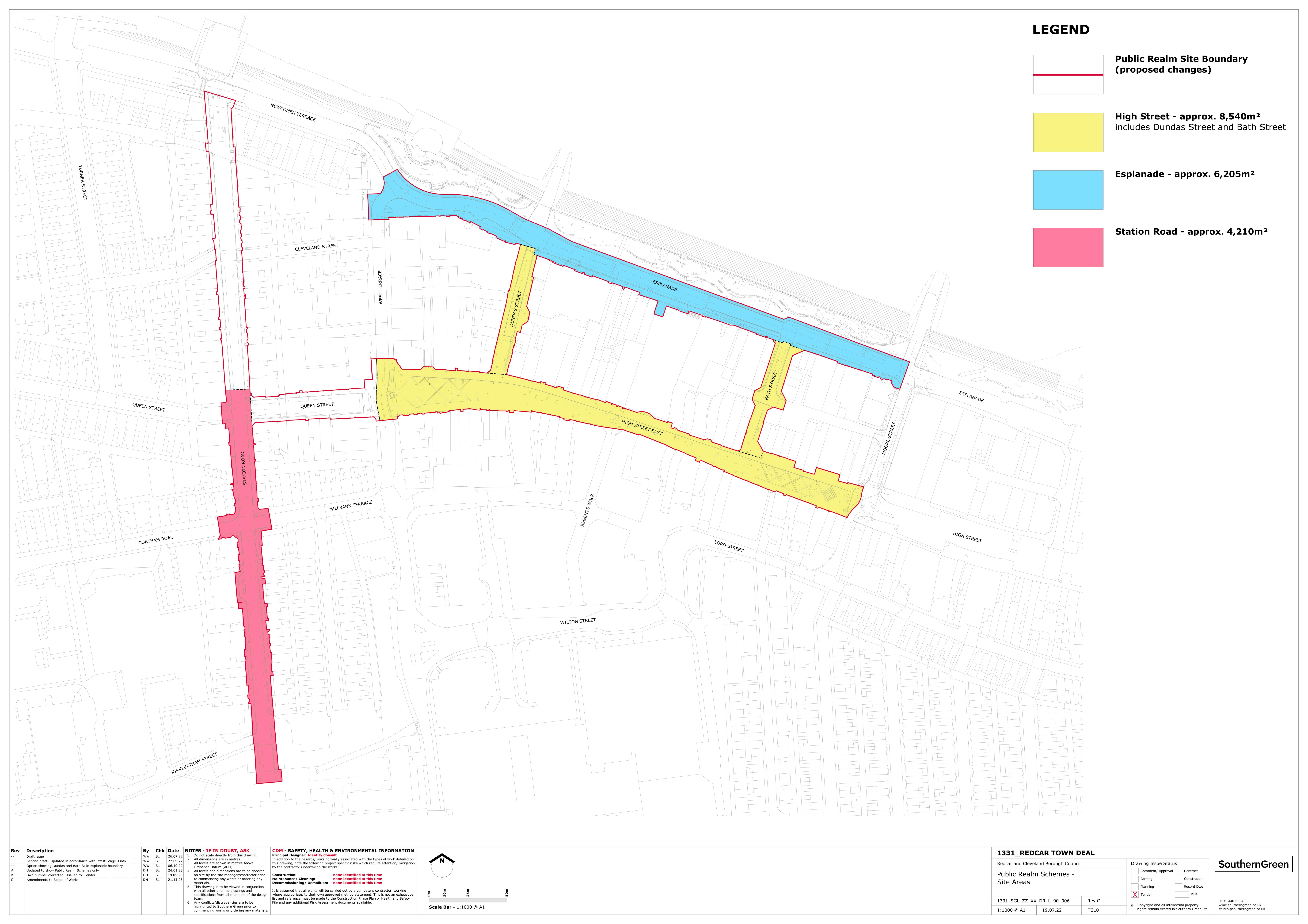 Location of Town Centre Improvements (Dec. 23)