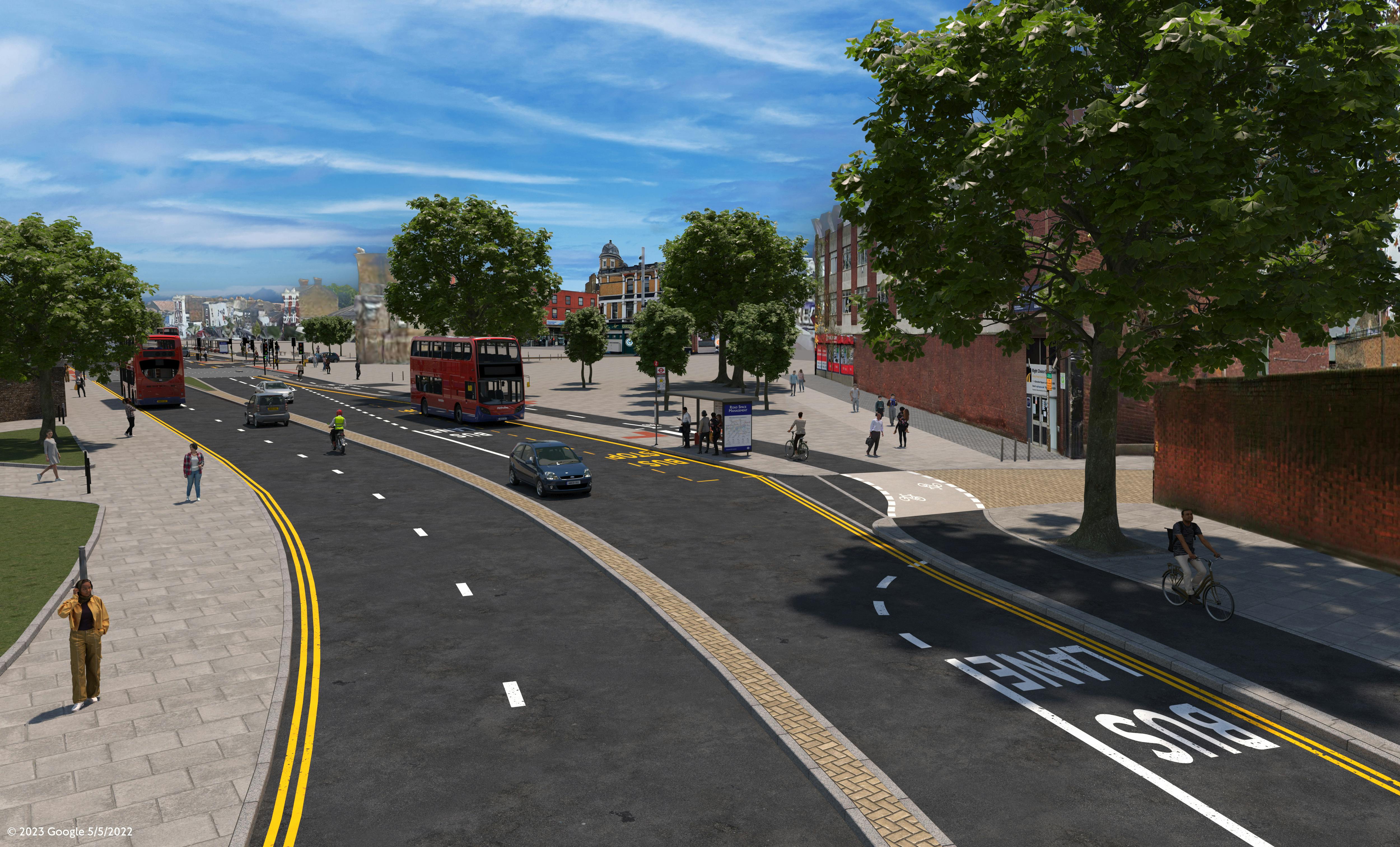 Link section east of A206/ Macbean Street