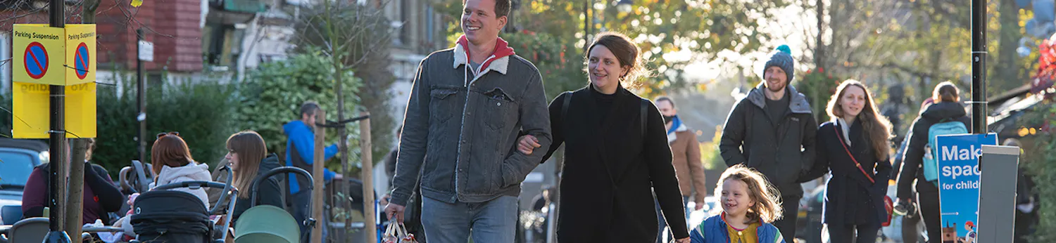 Family walking