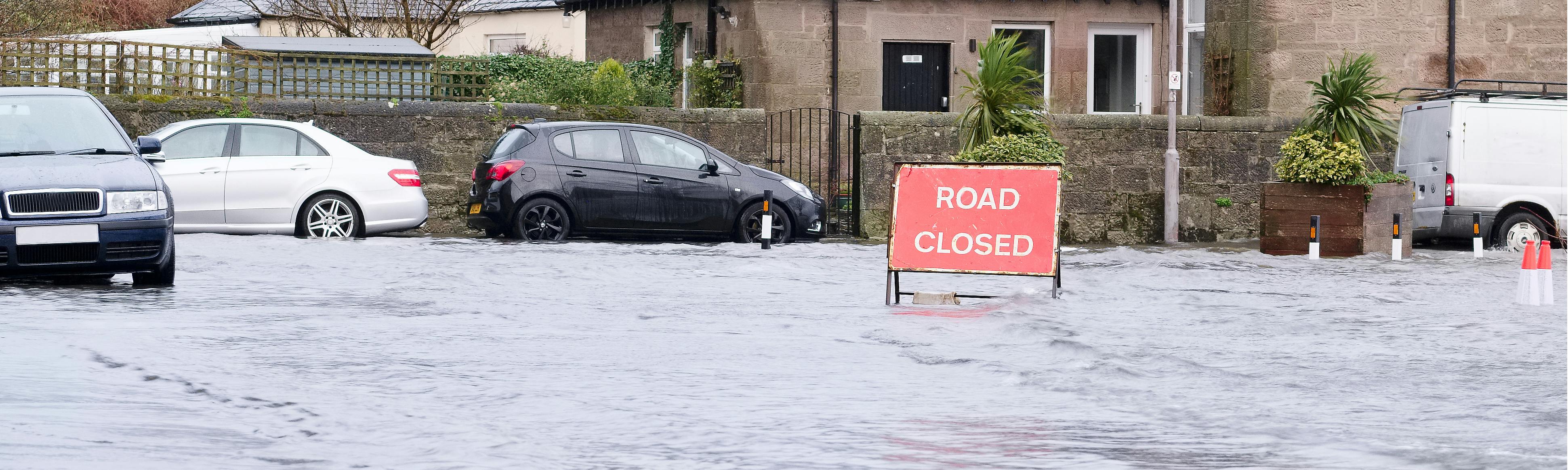 Flooded street