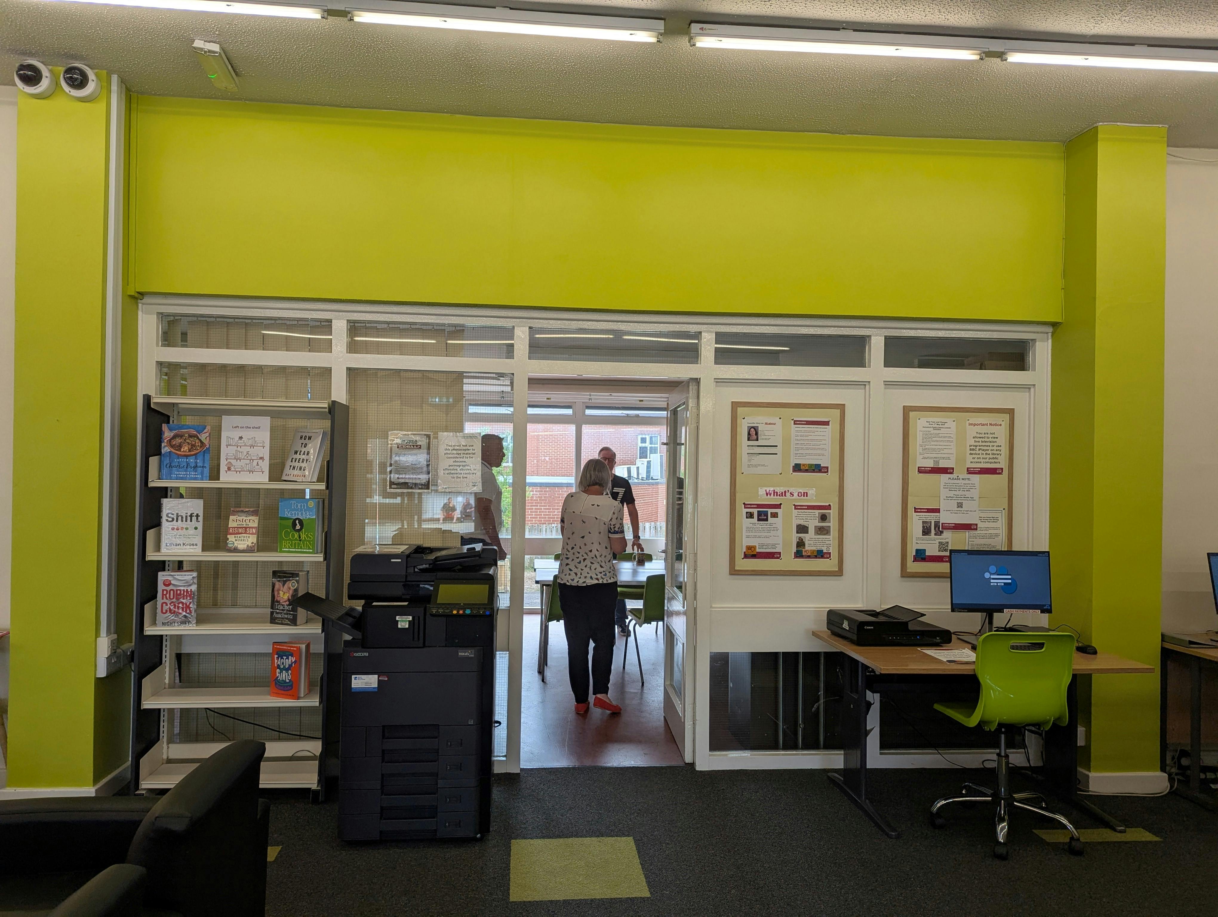 Internal entrance to Darnall community room.  