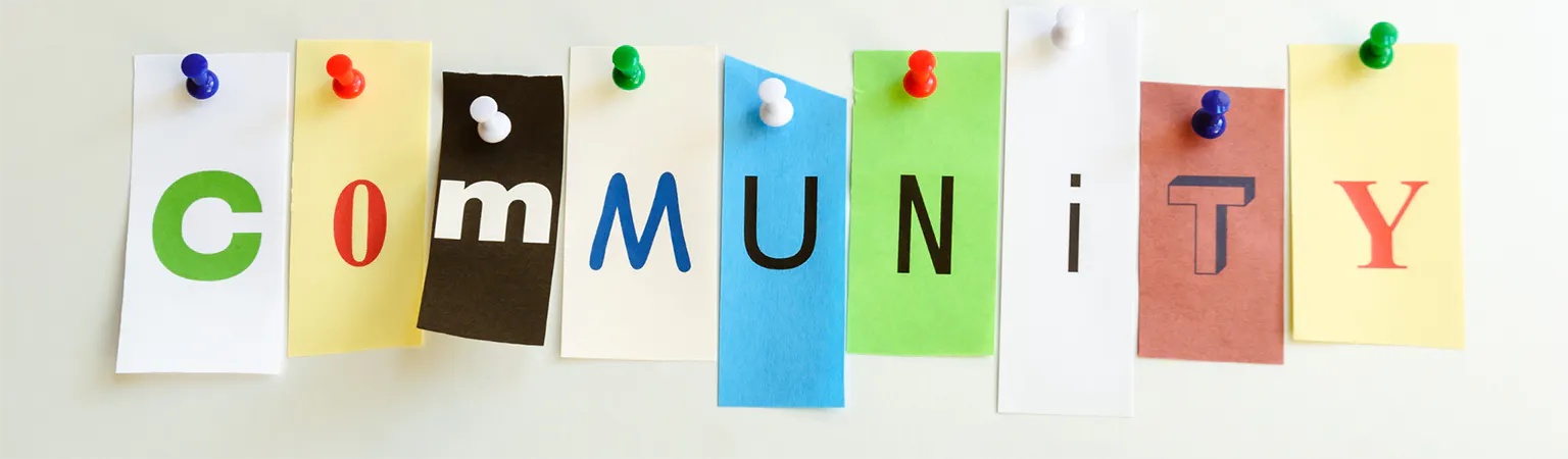 image of picture that says community 