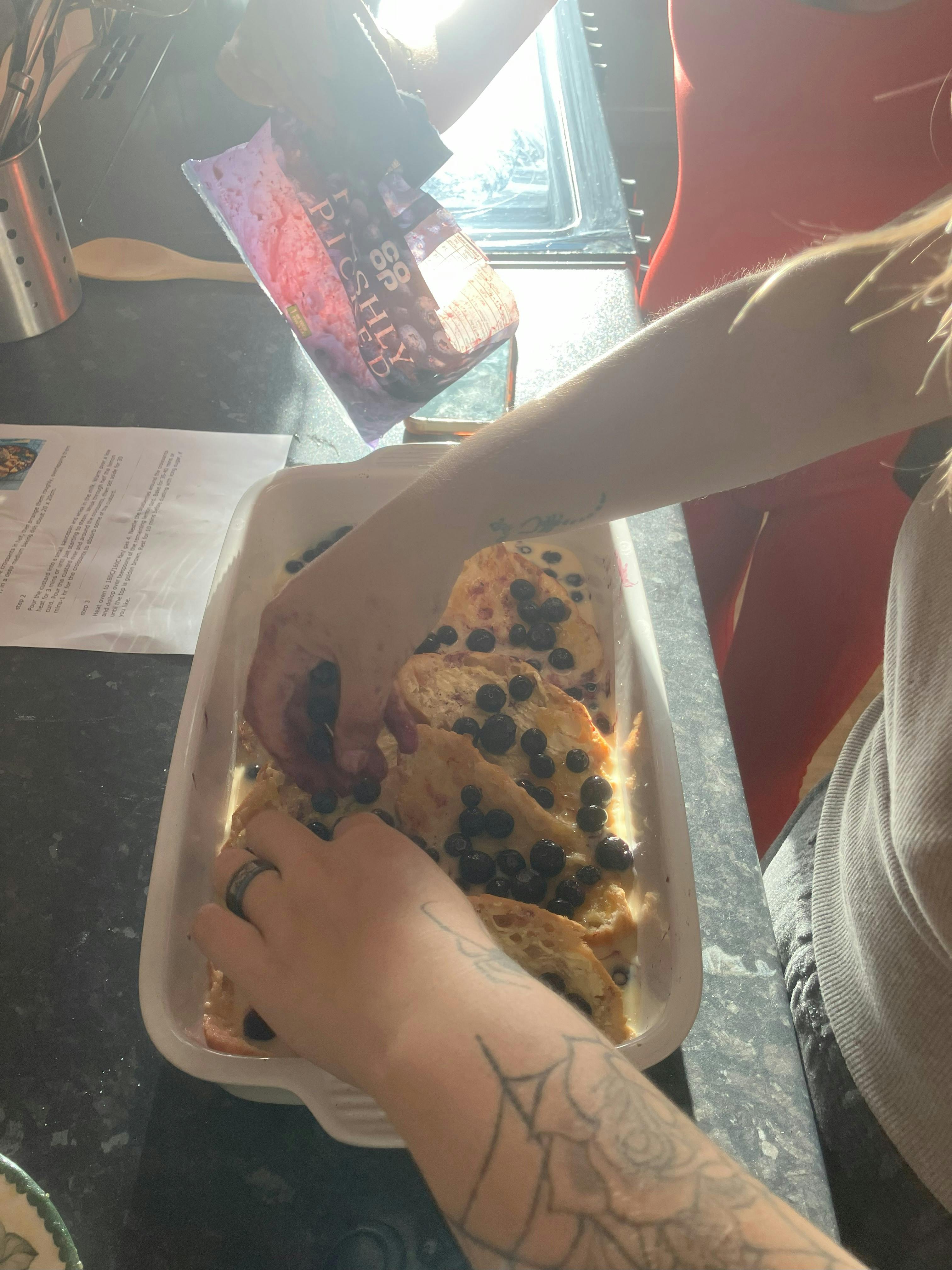 Blueberry & lemon Croissant bake 23.7.25